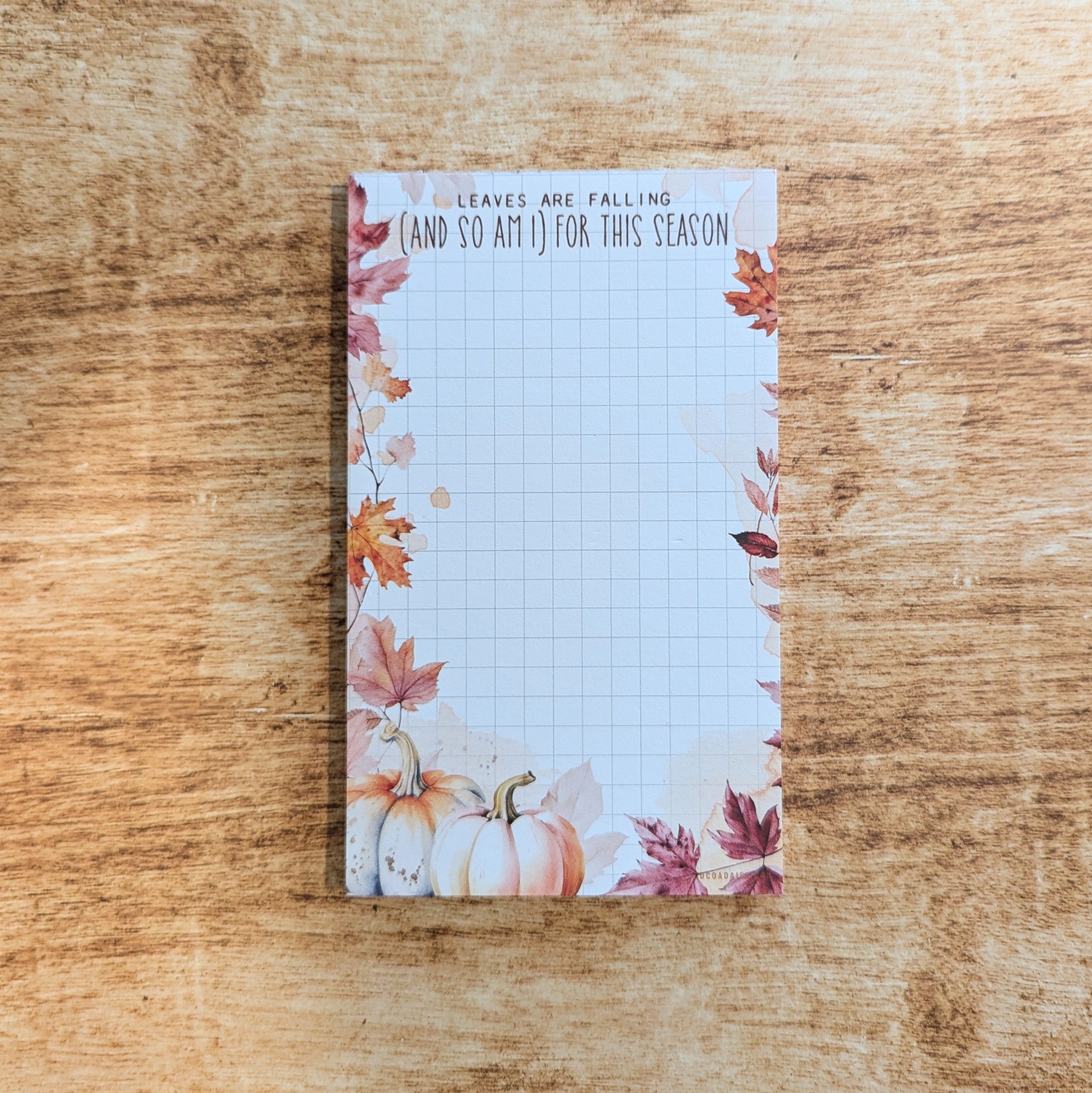October Notepad Cozy Season Notepad October 2024 – Cocoa Daisy