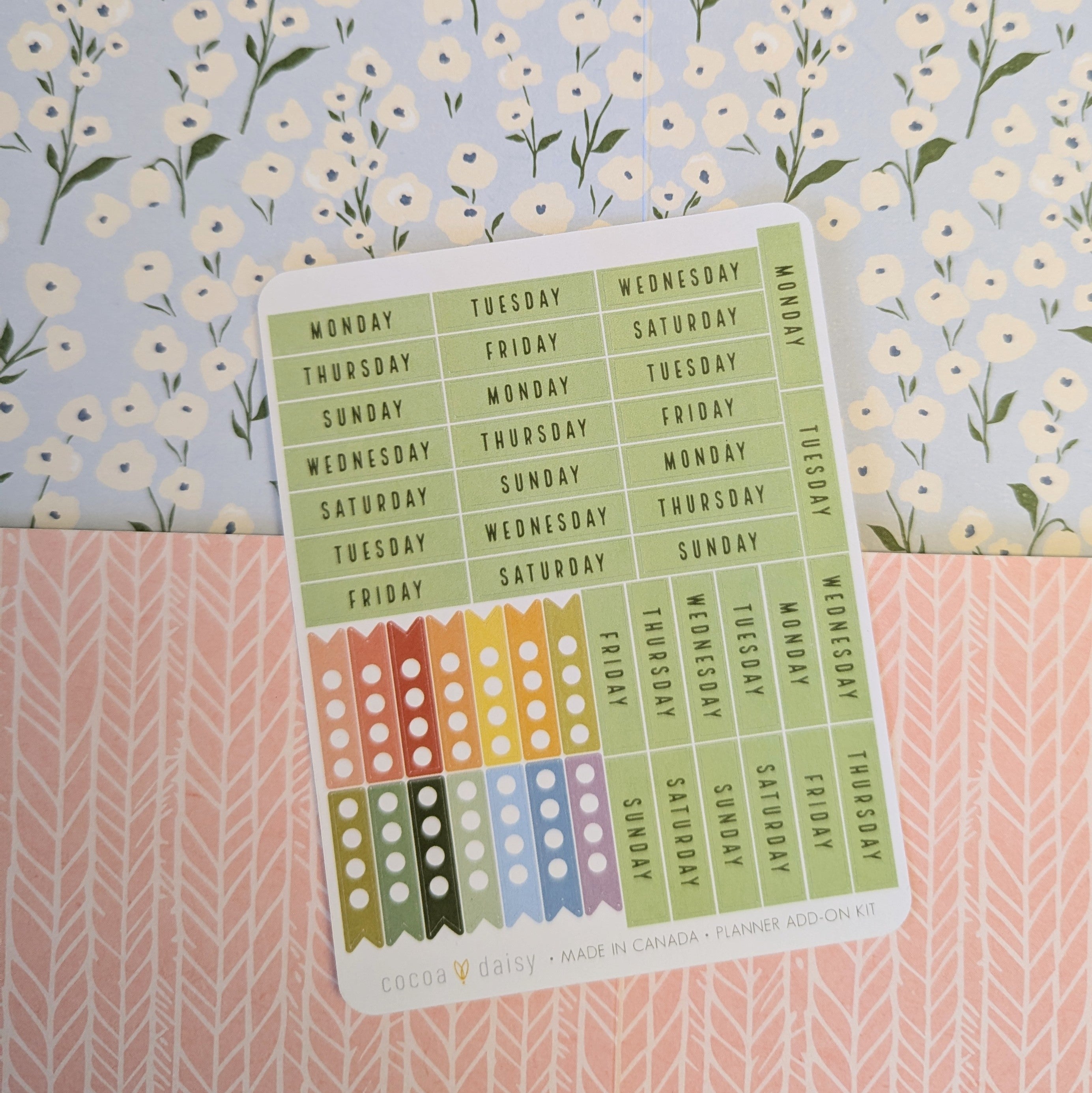 From the Garden "Day of the Week & Tracker" Sticker Sheet Planner Add On - May 2024