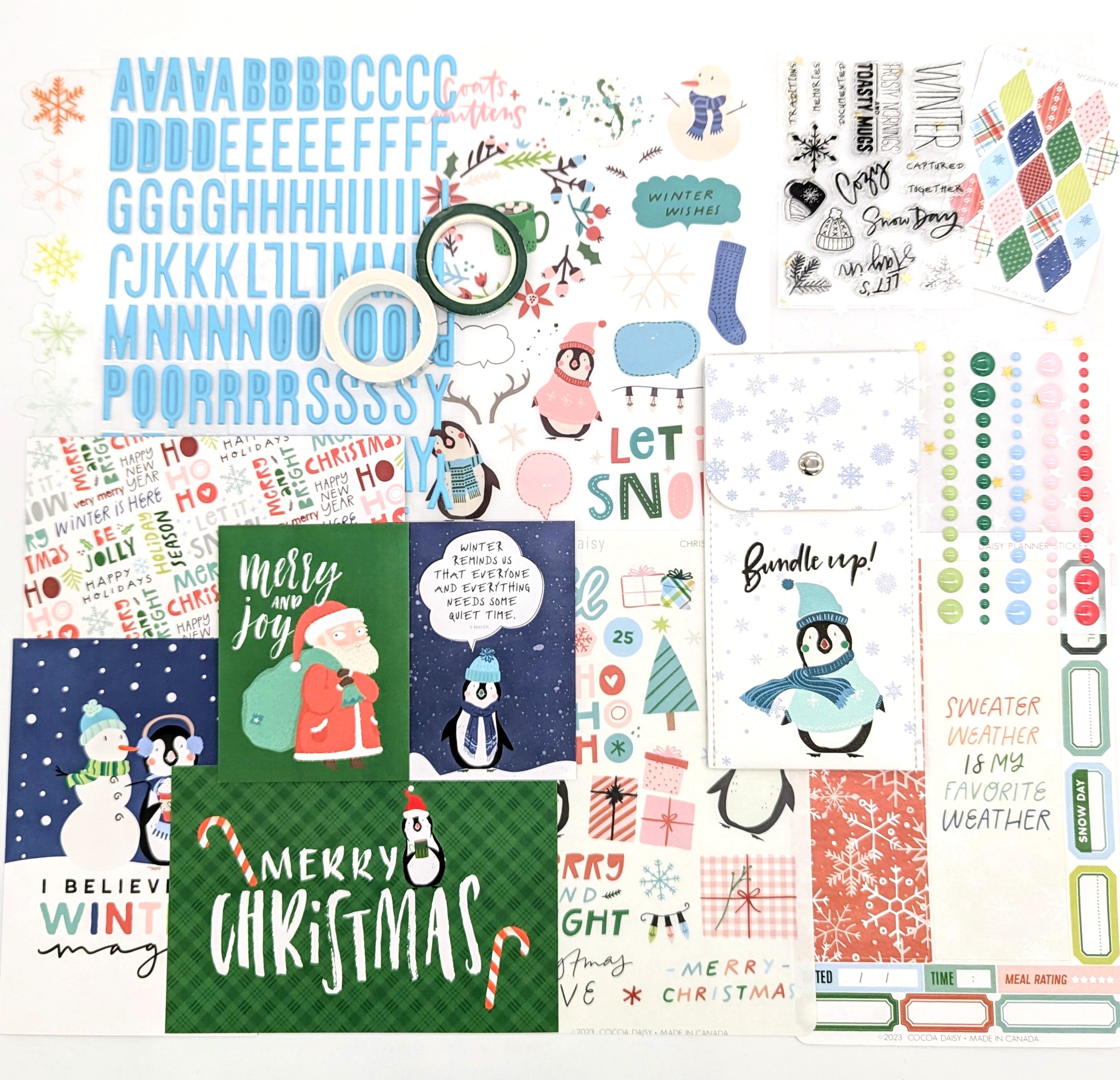 Let It Snow & Christmas Sampler Kit with Enamel Dots - December 2023