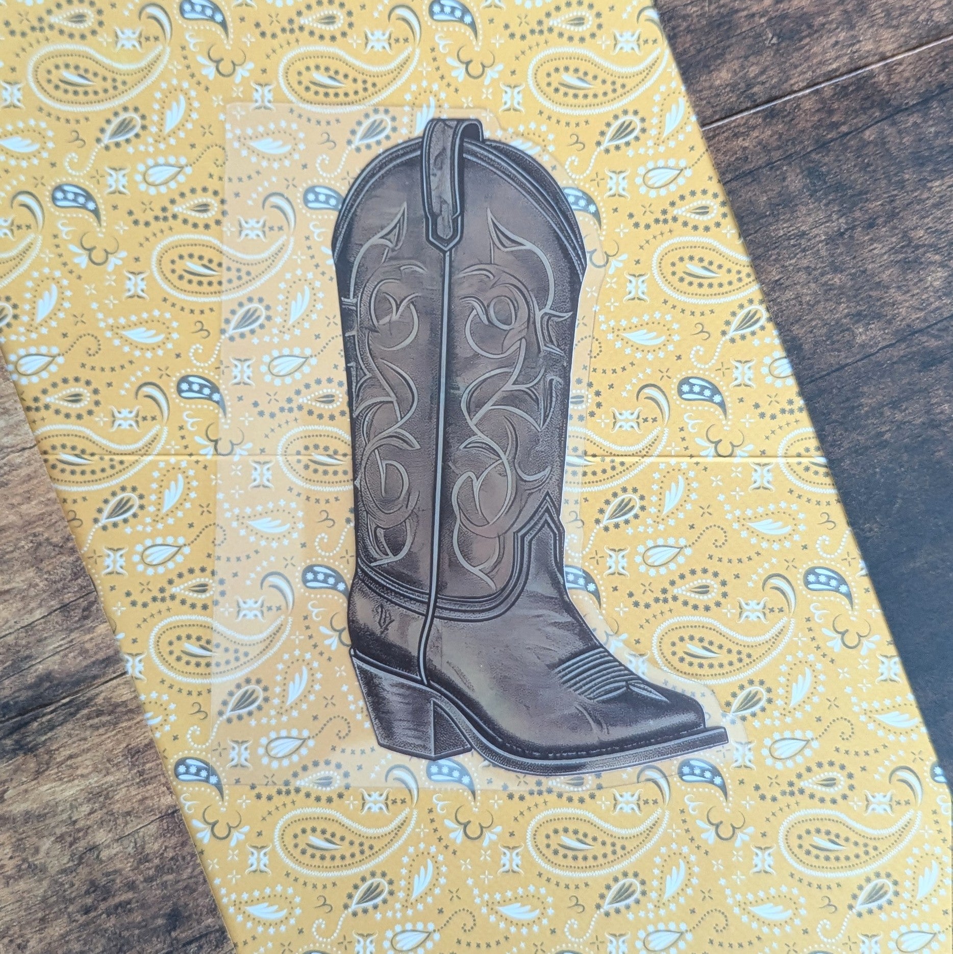 Big Sky Large Acrylic Boot Bookmark - March 2024