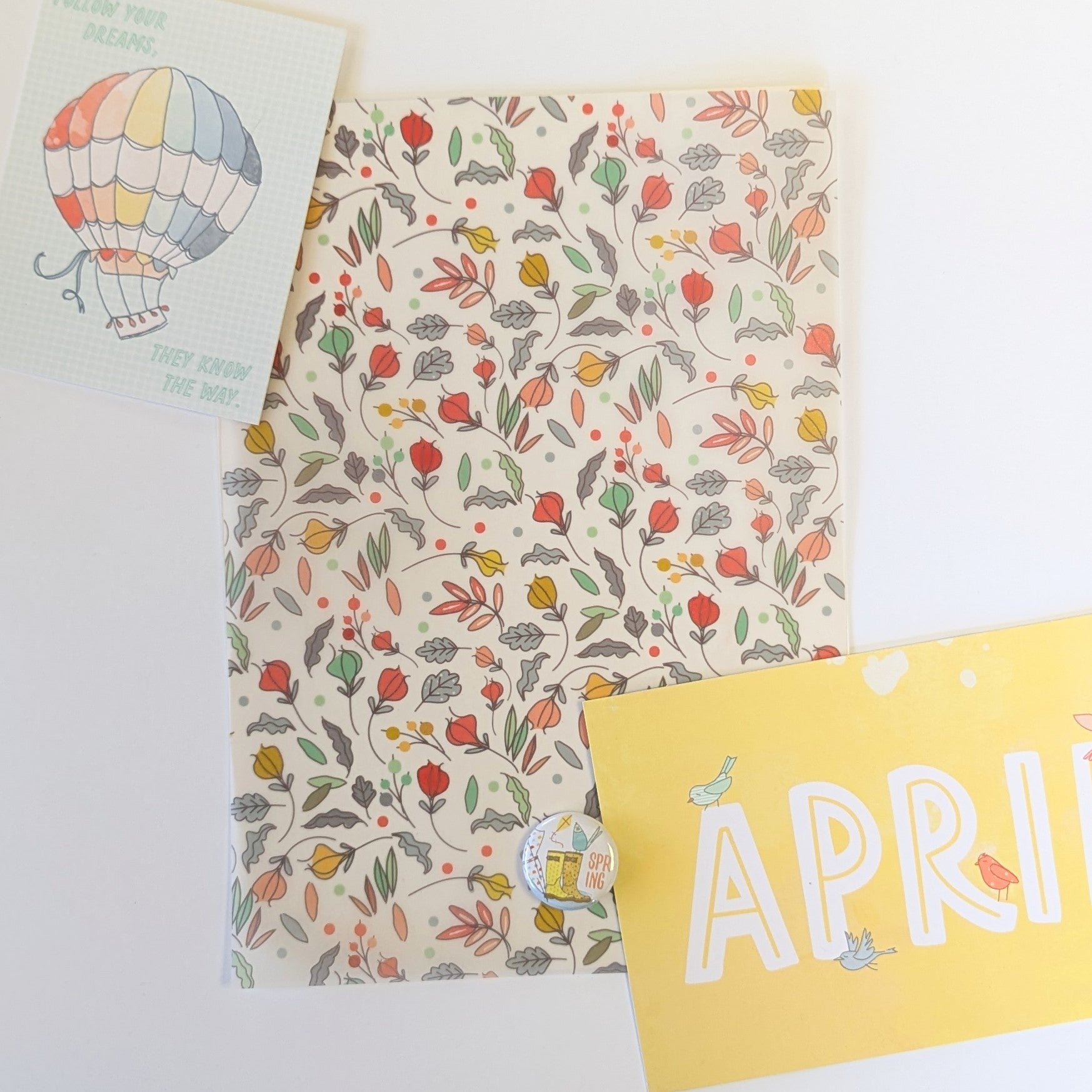 Take Flight "Floral" Stationery Kit Vellum - April 2024