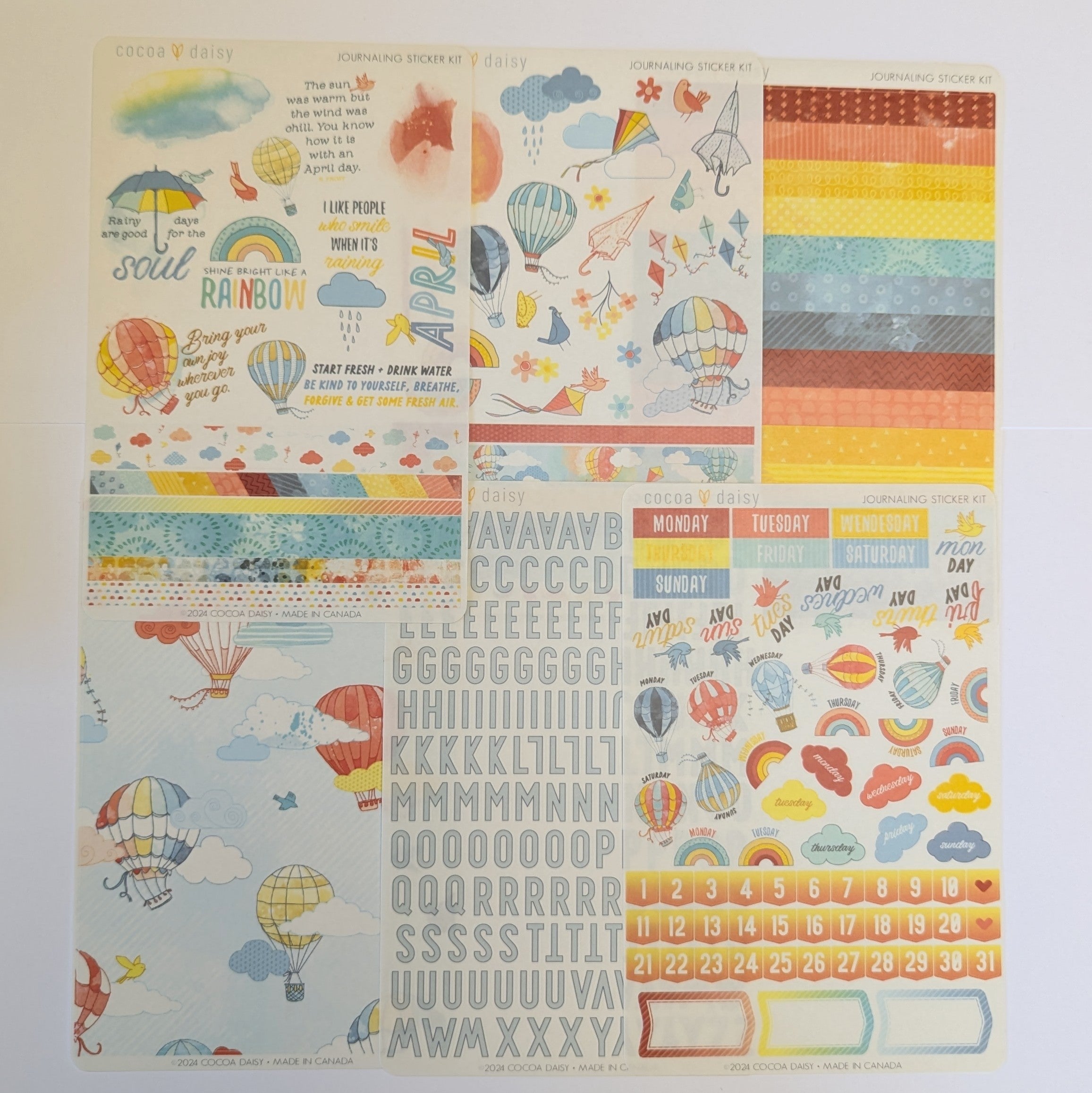 Take Flight Journaling Sticker Kit ONLY - April 2024