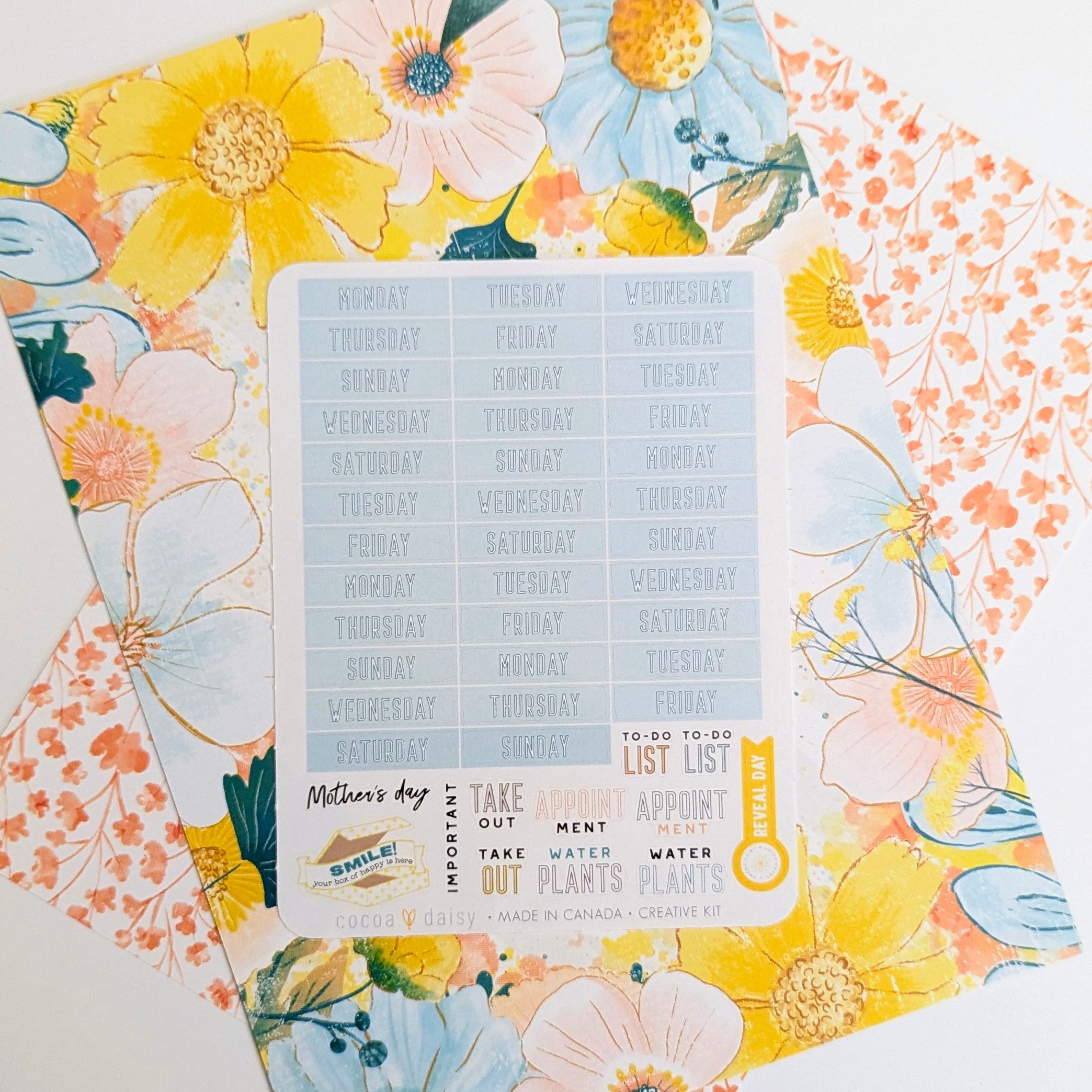 Flourish "Weekday/Routine" Creative Kit Sticker Sheet - May 2025