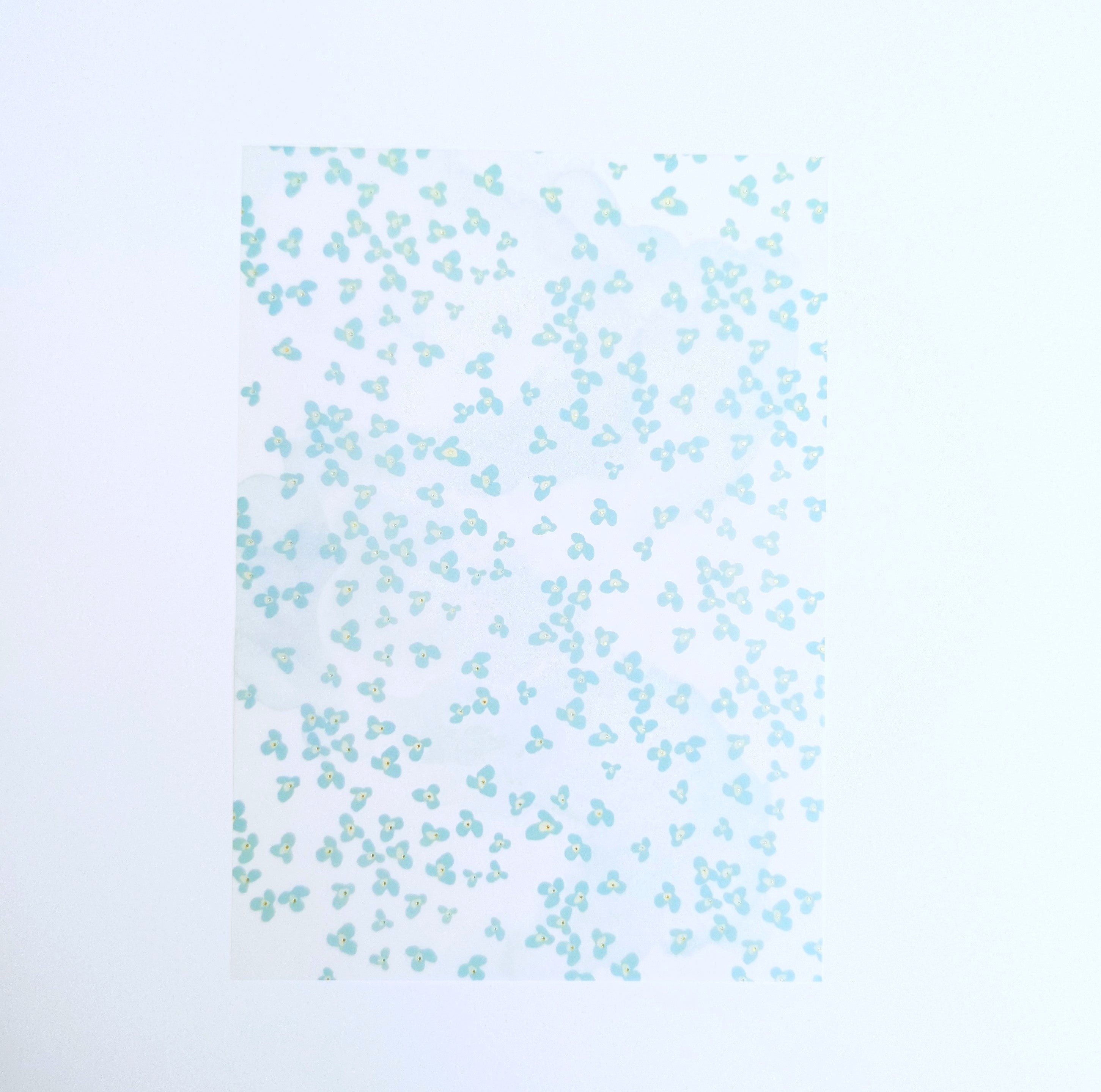 Flourish "Blue Floral" Stationery Kit Vellum - May 2025