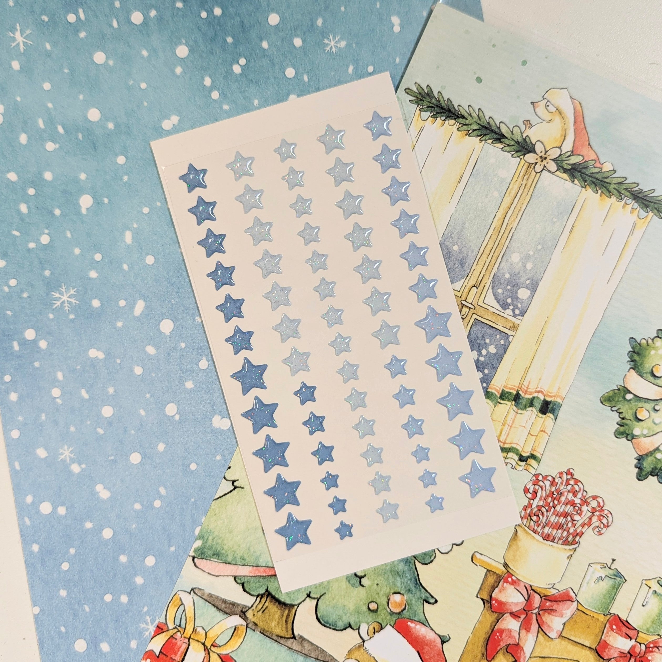 Christmas 2025 Bonus Kit Enamel Glitter Stars - December 2025