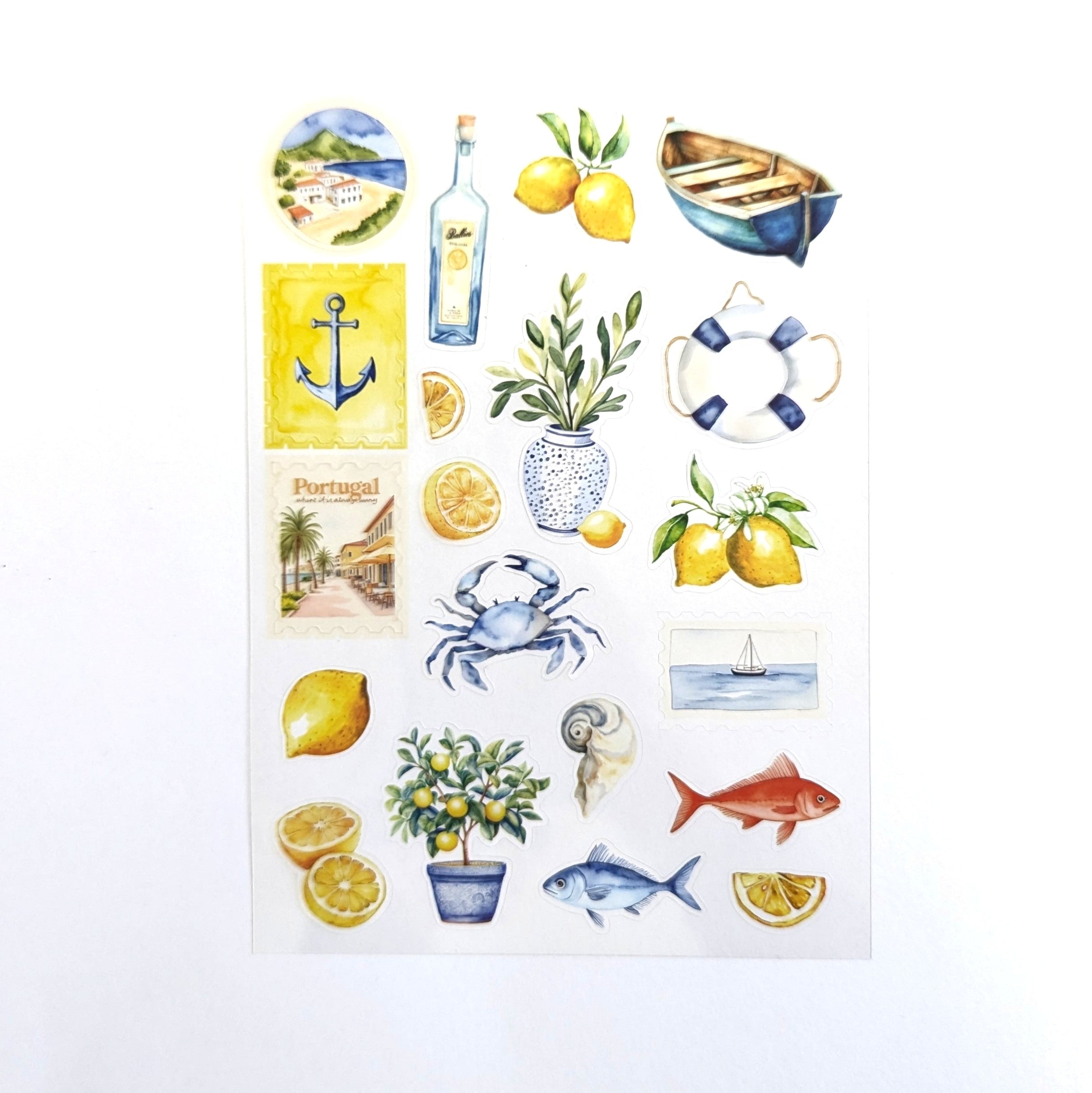 Mediterranean Muse "Portugal" Planner Kit PET stickers - June 2025
