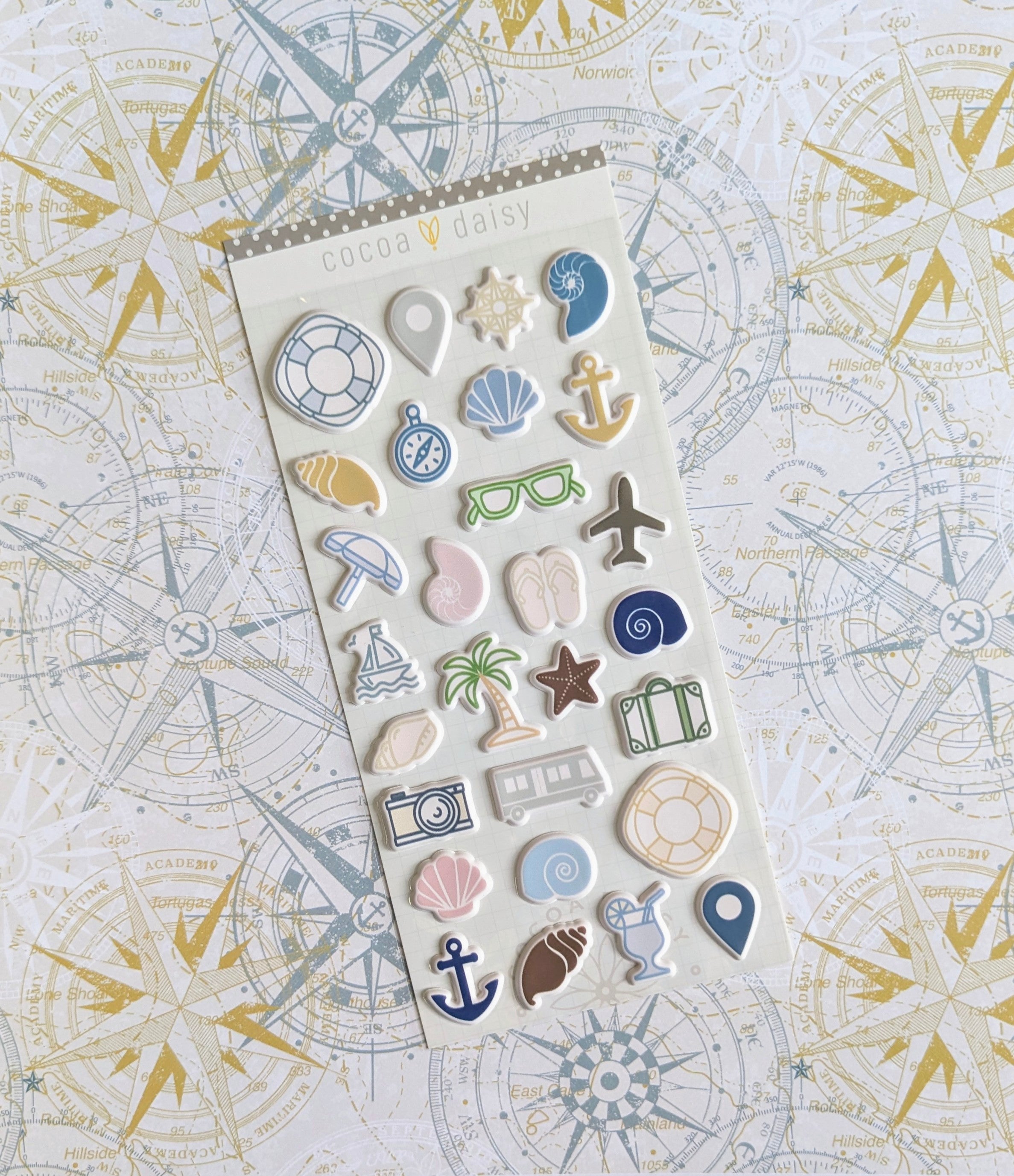 Travel Bonus Kit 2025 Puffy Stickers - July 2025