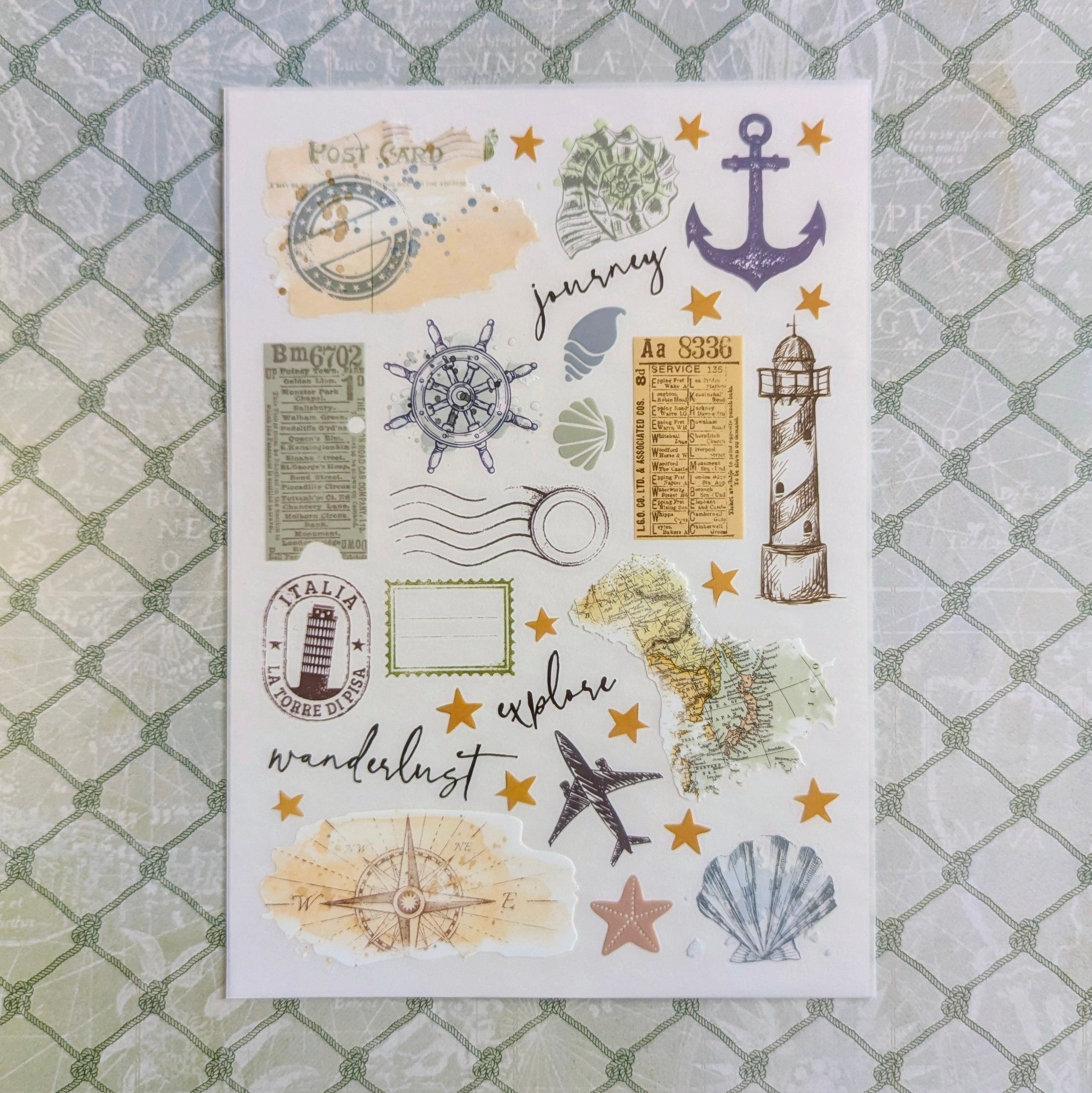 Travel Bonus Kit "Wanderlust" Rub-On Transfers  - July 2025