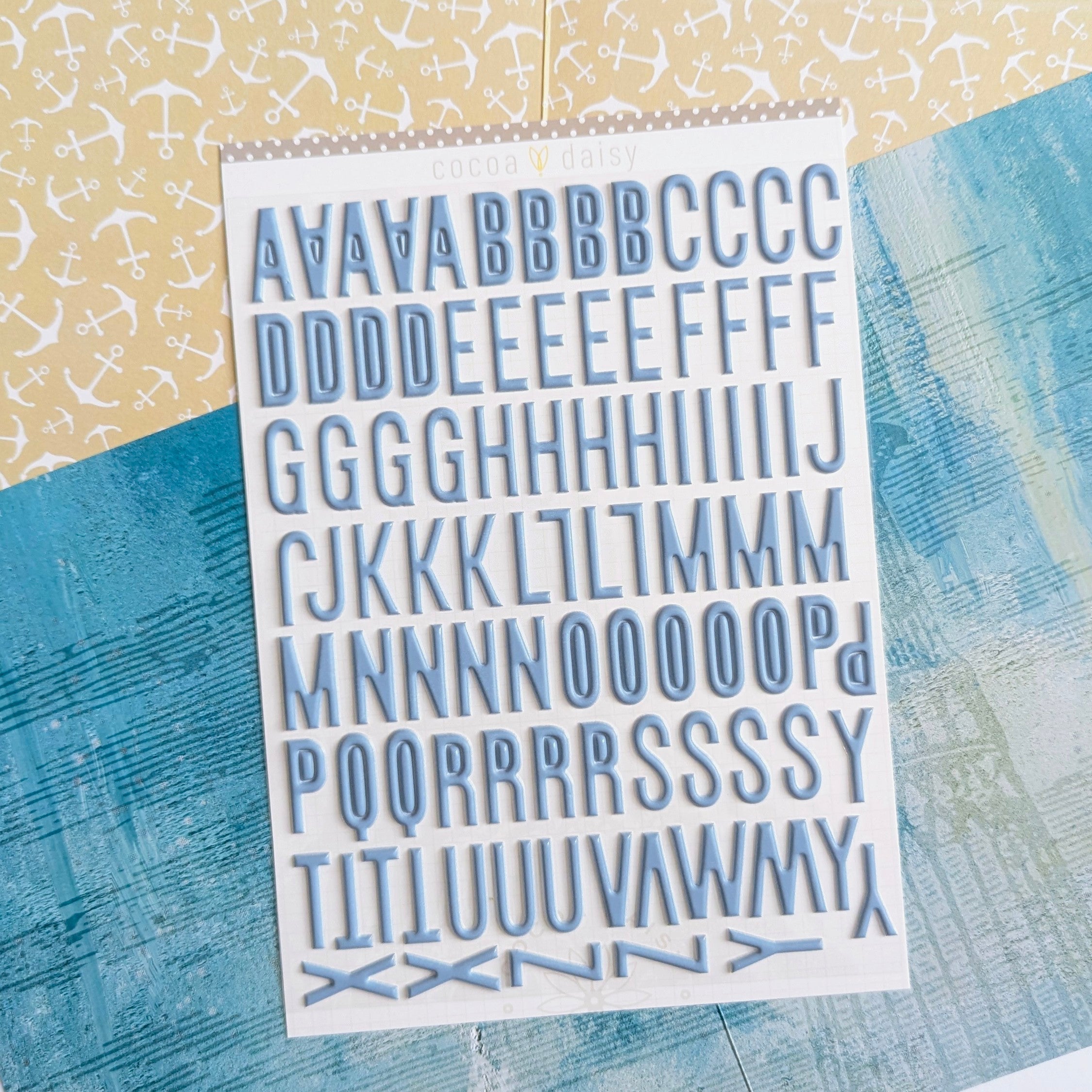 Where The Sea Dreams Blue Puffy Alpha Stickers - July 2025