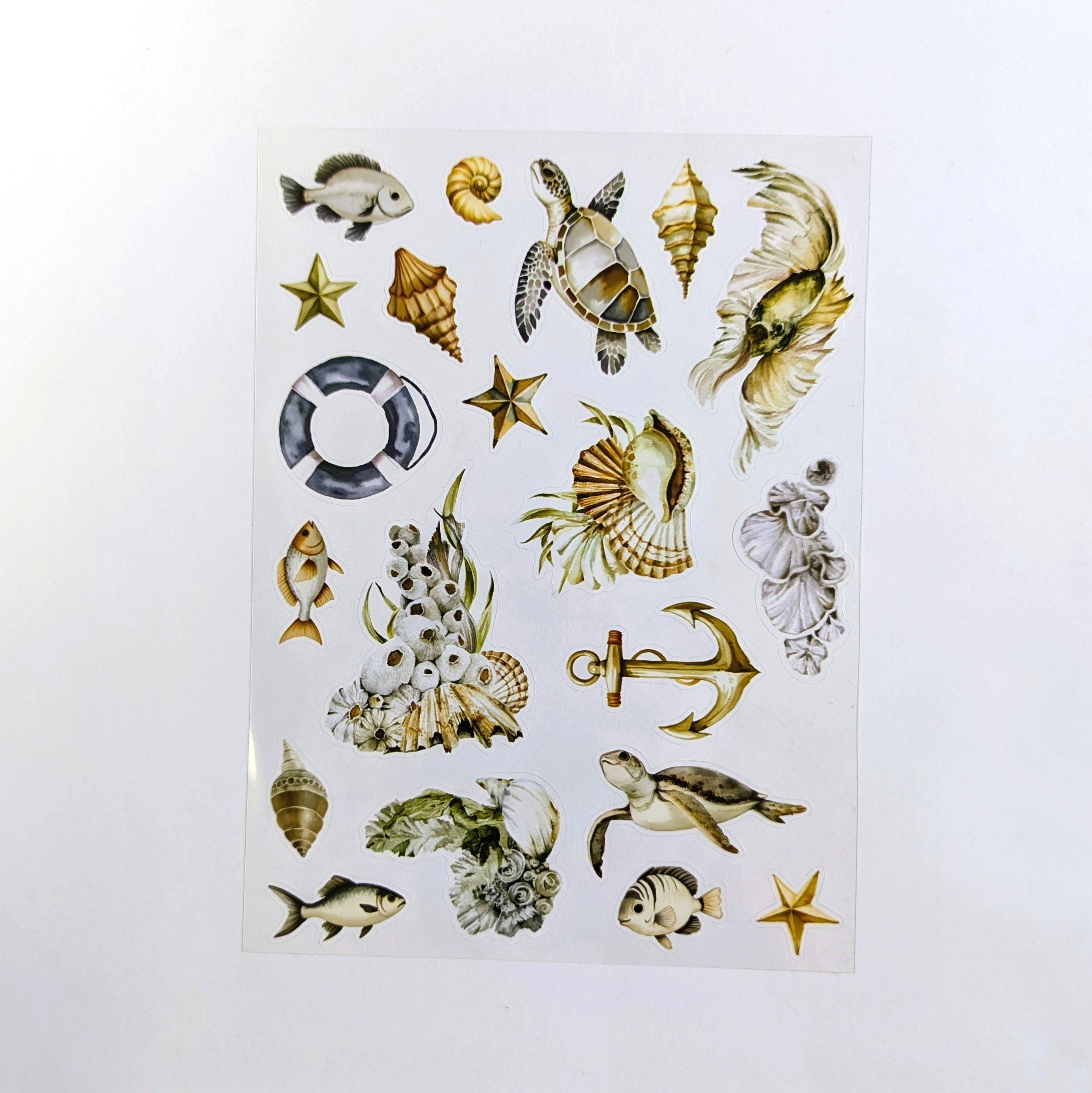 Where The Sea Dreams "Anchor & Life Preserver" Stationery Kit PET stickers - July 2025