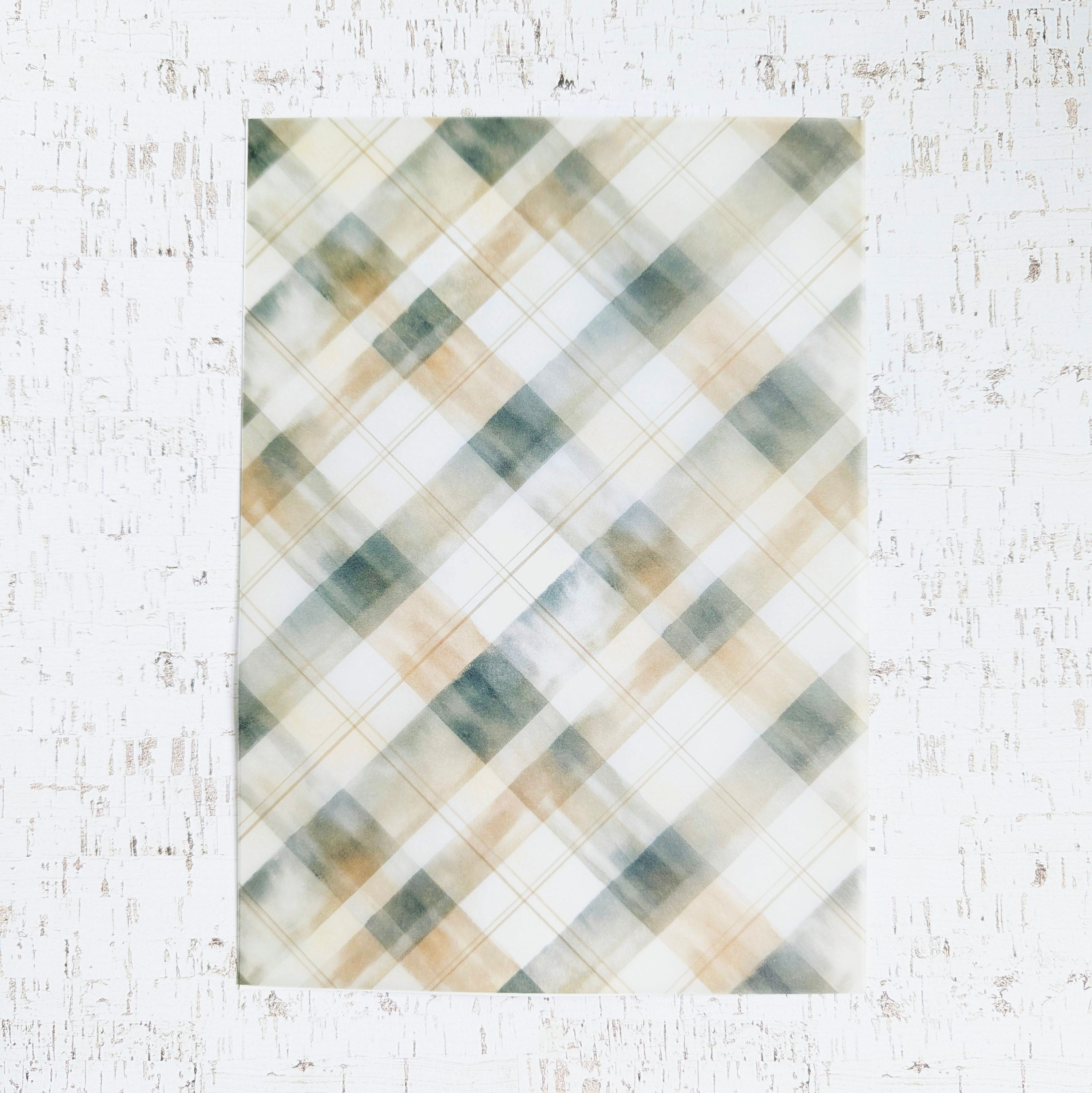 Moss & Mirth "Plaid" Stationery Kit Vellum - November 2025