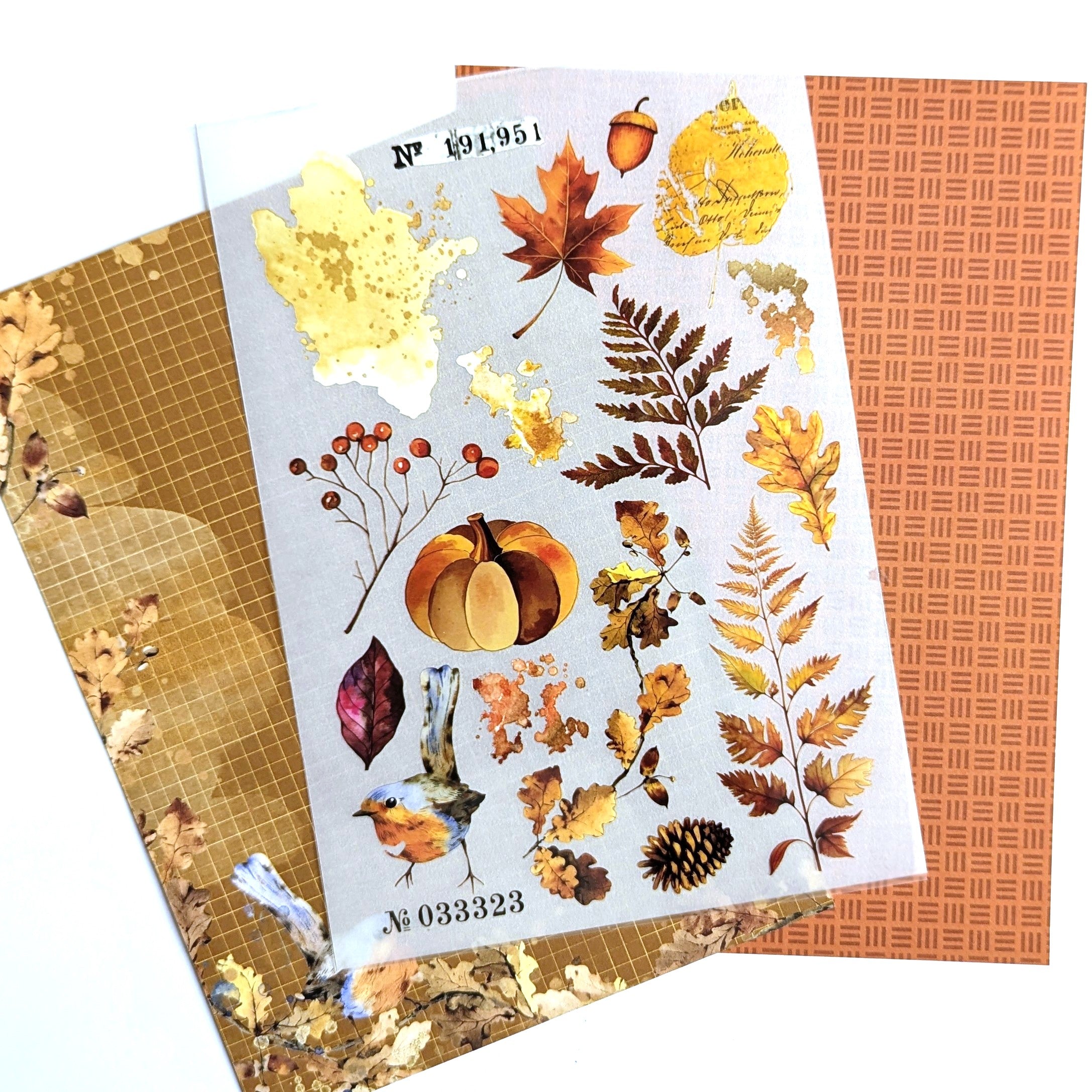 October Glow "Little Bird" Rub On Transfers  - October 2025