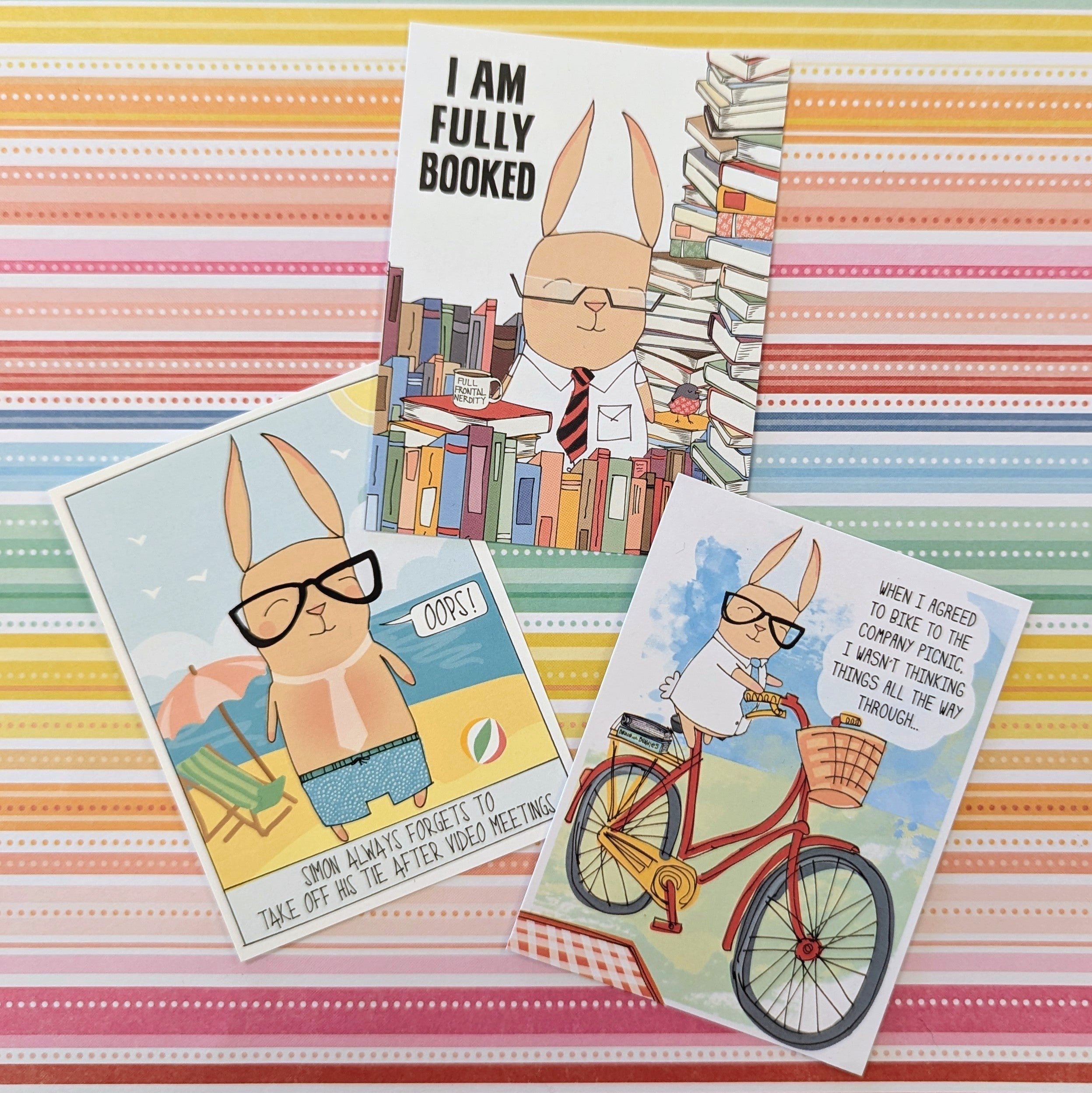 Simon & Betty Set of 3 "Office" Pocket Cards  - February 2026