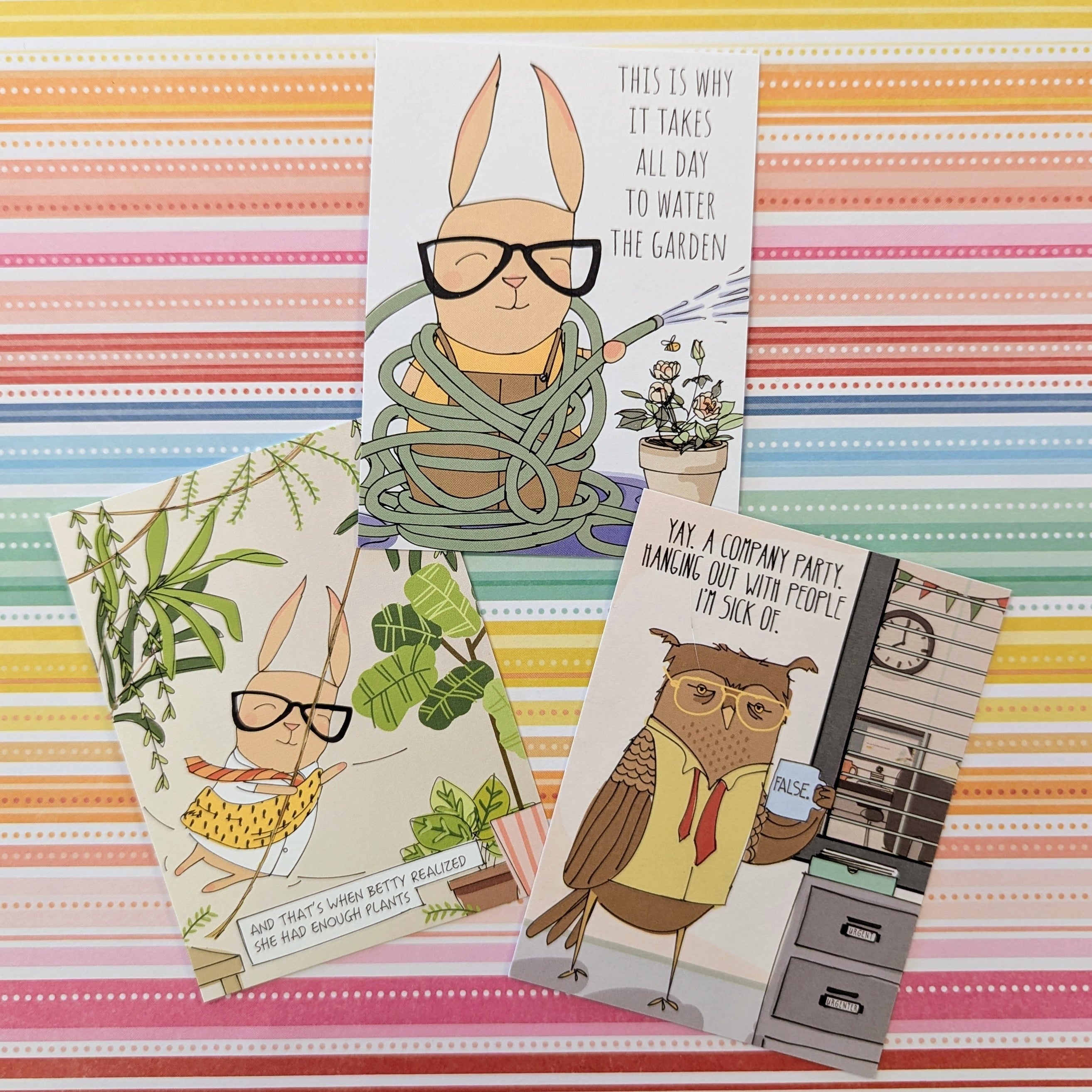 Simon & Betty Set of 3 "Office" Pocket Cards  - February 2026