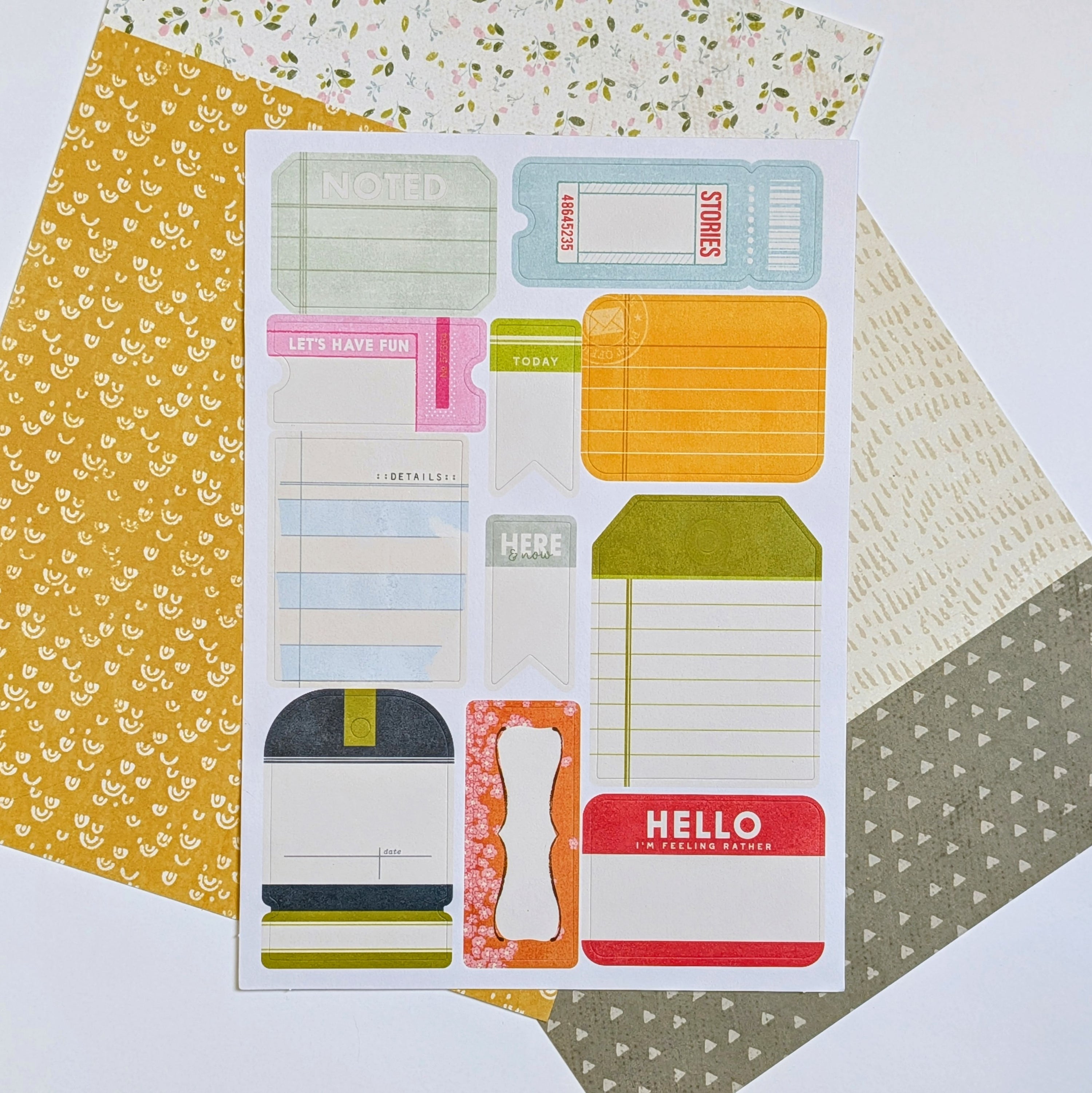 Where The Breeze Begins Cardstock Label Stickers - March 2026