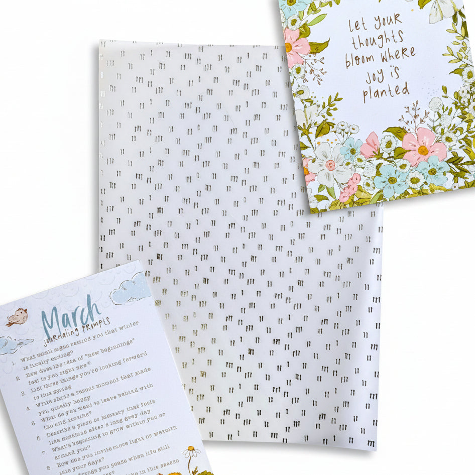 Where The Breeze Begins "Silver Foiled" Deluxe Journaling Kit Vellum - March 2026