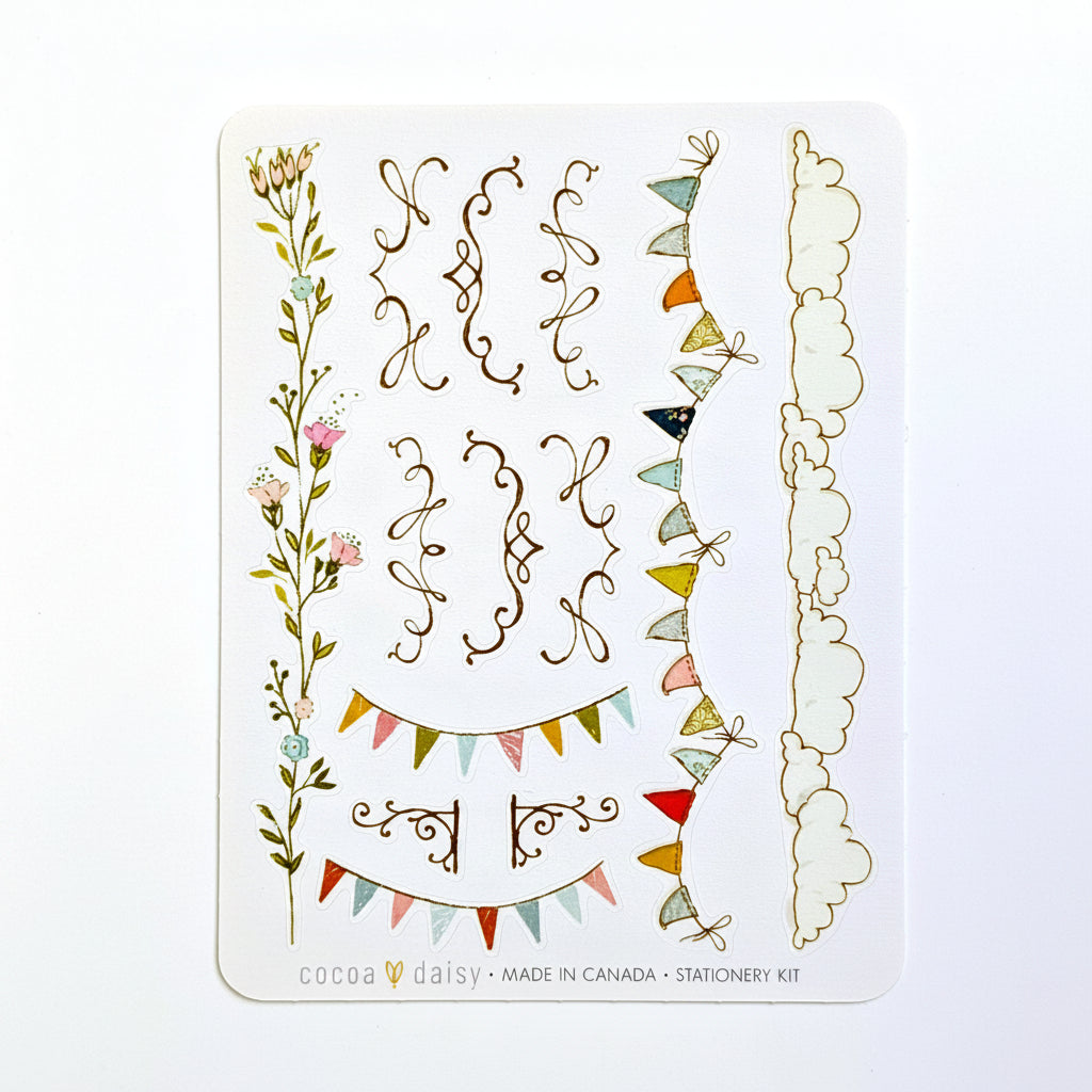 Where The Breeze Begins "Borders" Stationery Kit Sticker Sheet - March 2026