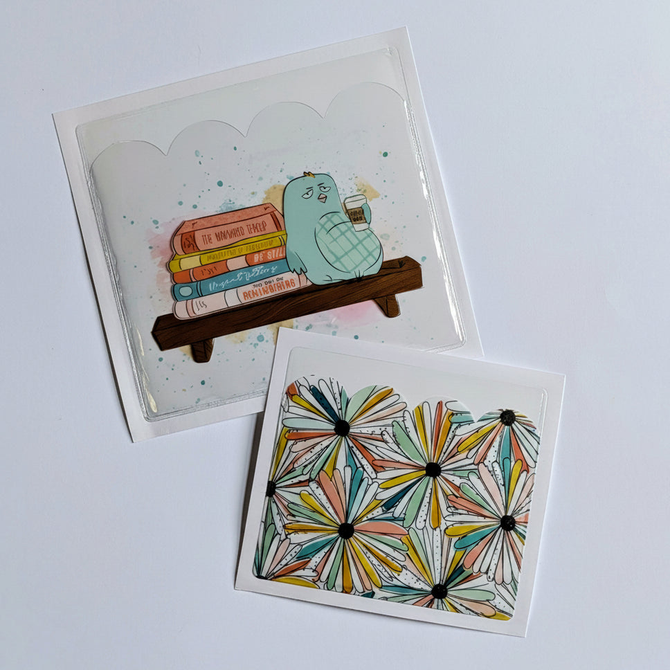 Booked For Spring Adhesive Pockets from the Planner Kit - April 2026
