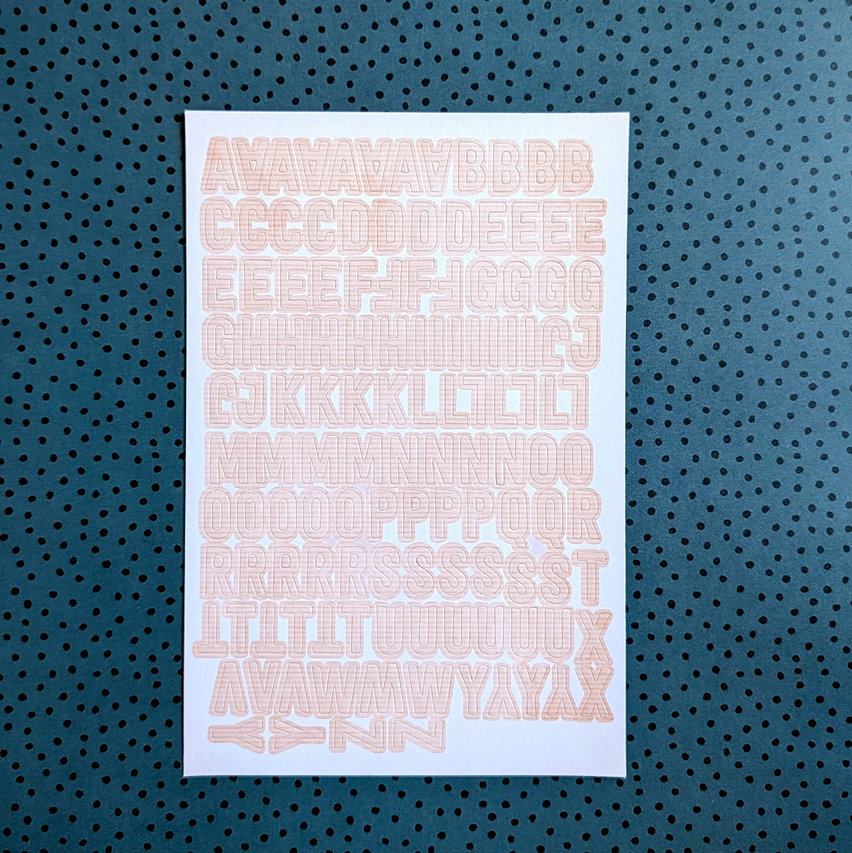 Wisdom & Wonder Blush Alpha Sticker Sheet - January 2026