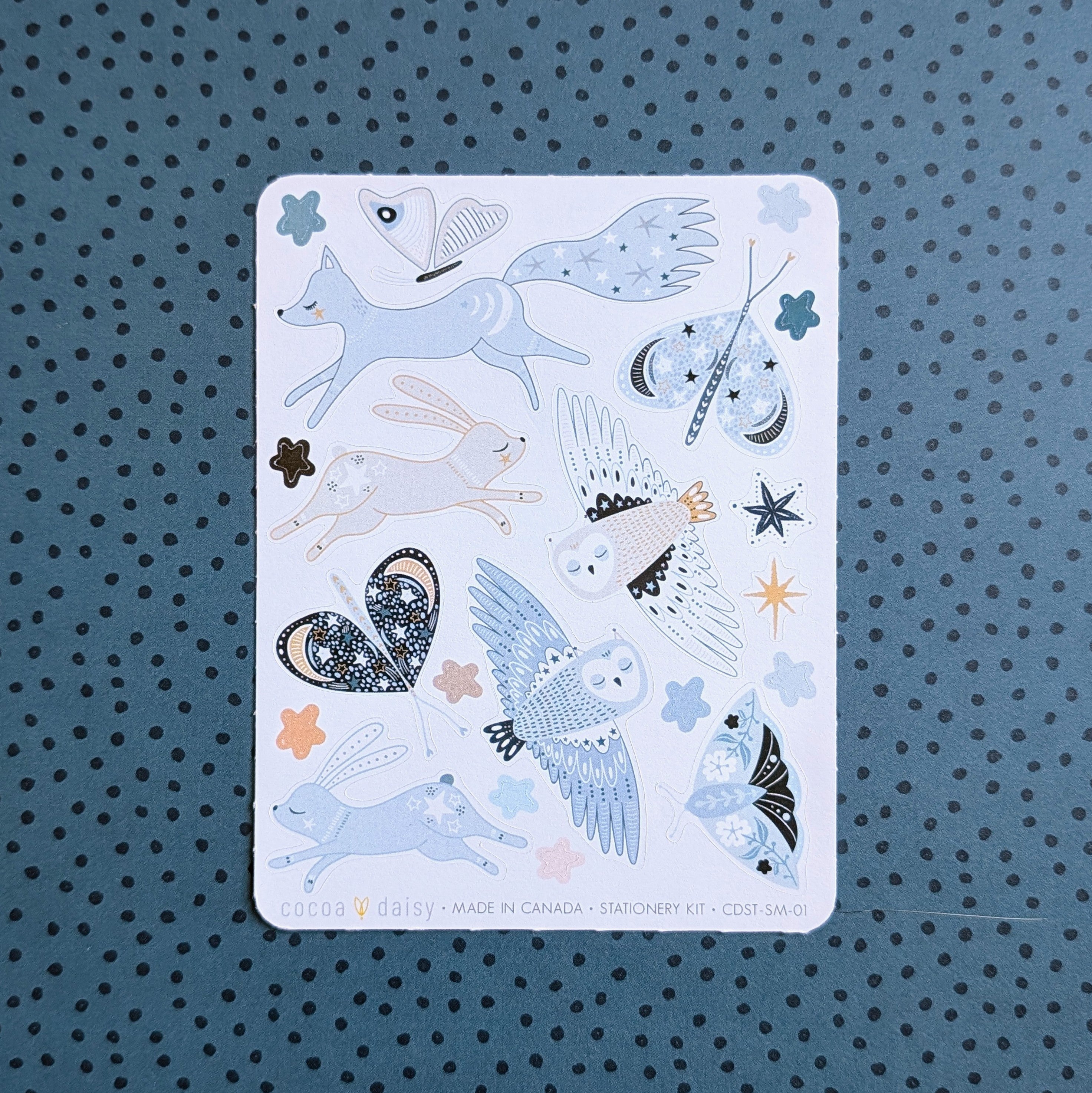 Wisdom & Wonder "Animals" Stationery Kit Sticker Sheet - January 2026