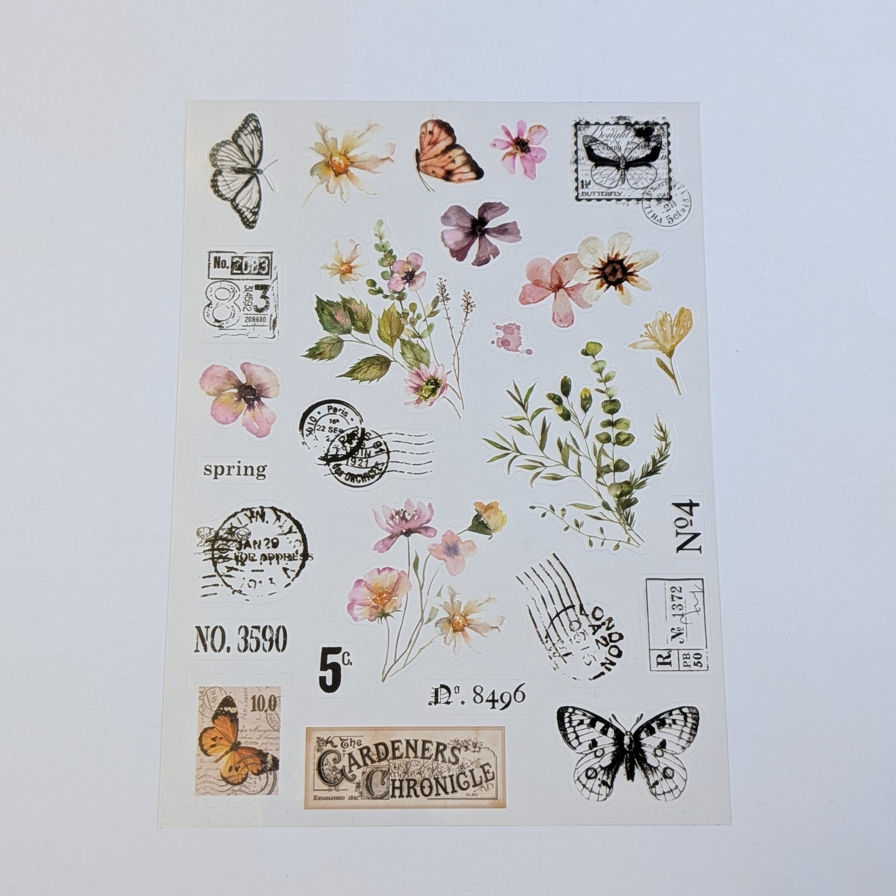Field Notes & Florals "Gardener" Planner Kit PET Stickers - May 2026
