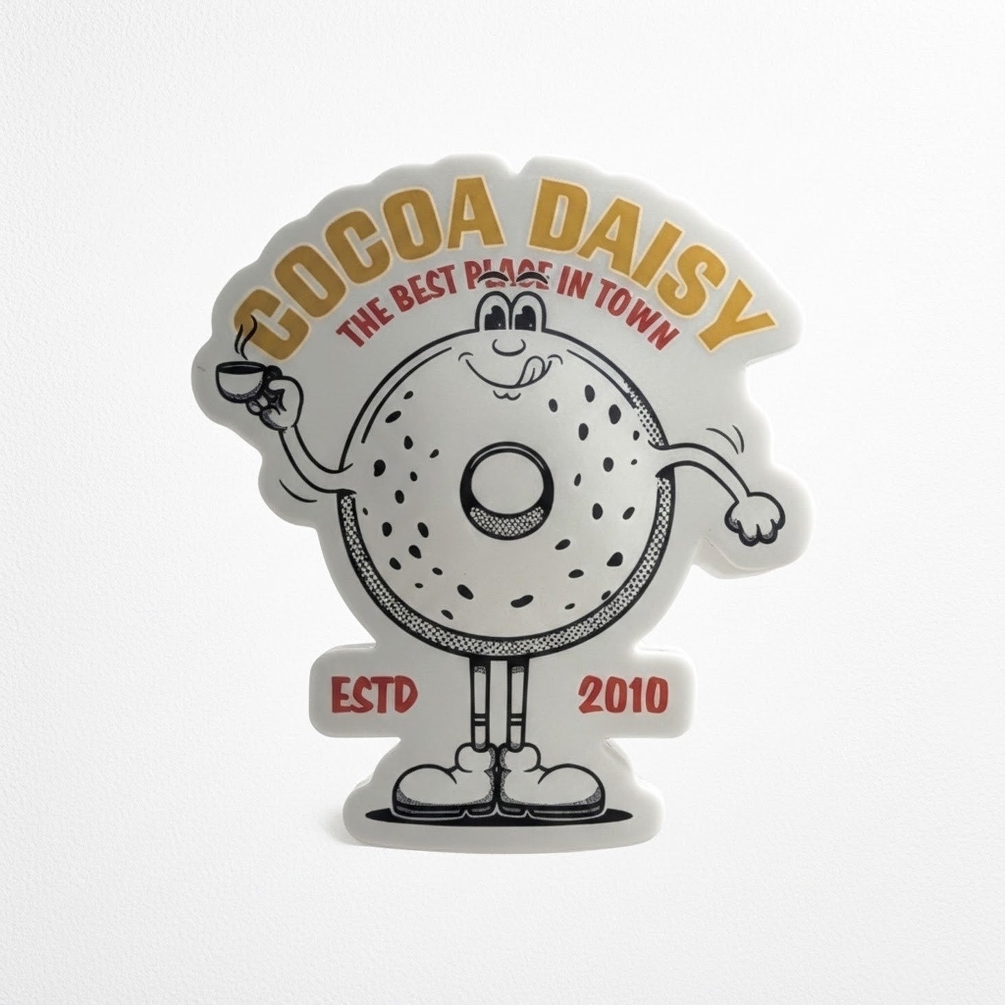 Let's Go "Cocoa Daisy Donut" Vinyl Sticker - June 2024