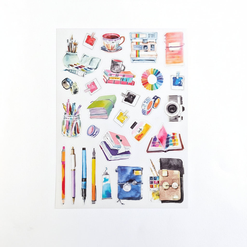 Inklings "Journal Stacks" Planner Kit PET Stickers - February 2026