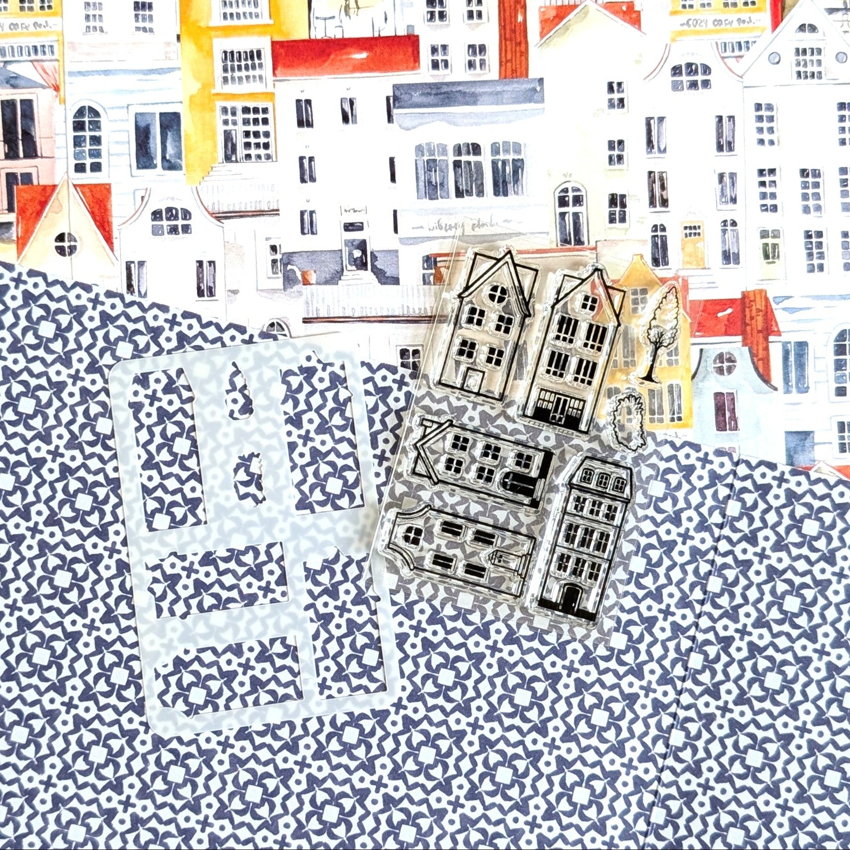 Summer Avenue "Build A City" Stencil and Stamp Set From The Creative Kit - June 2026
