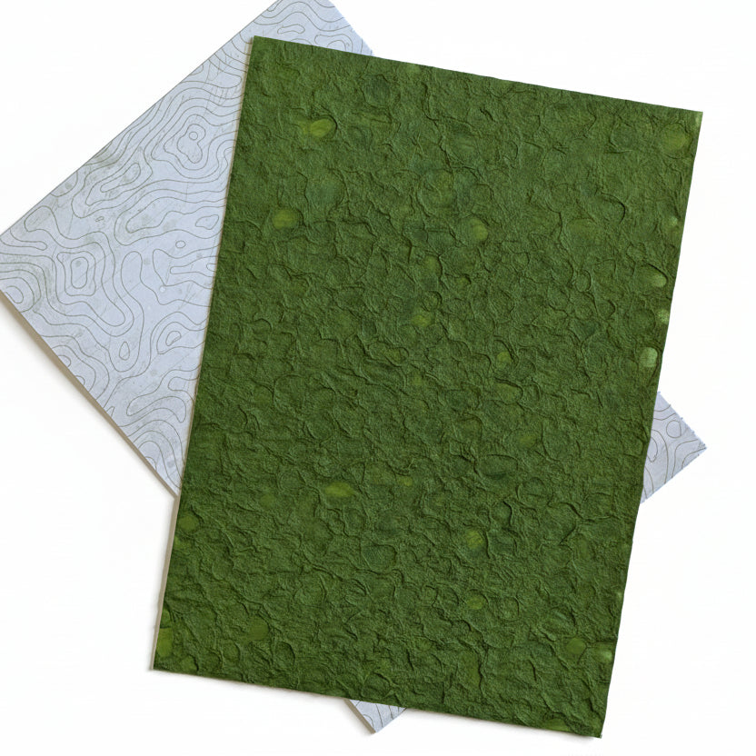 Along The Path Green Textured Specialty Paper from the Deluxe Journaling Kit - August 2026