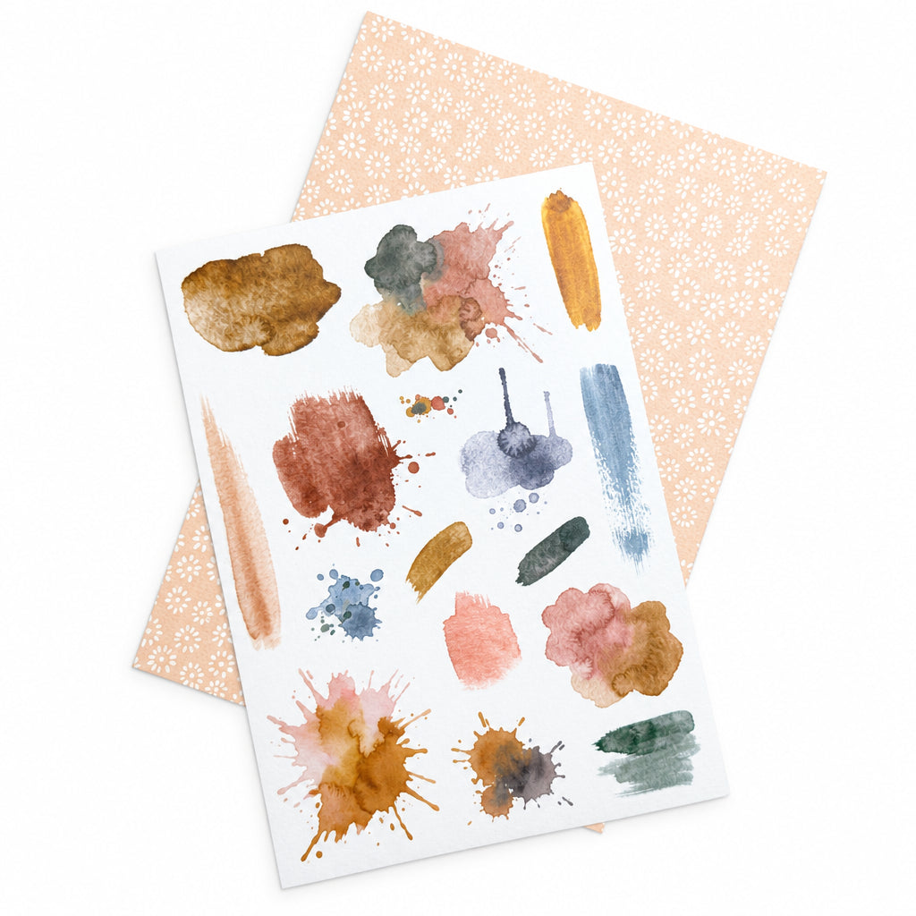 Marigold & Honey "Watercolor" Stationery Kit PET Stickers - September 2026