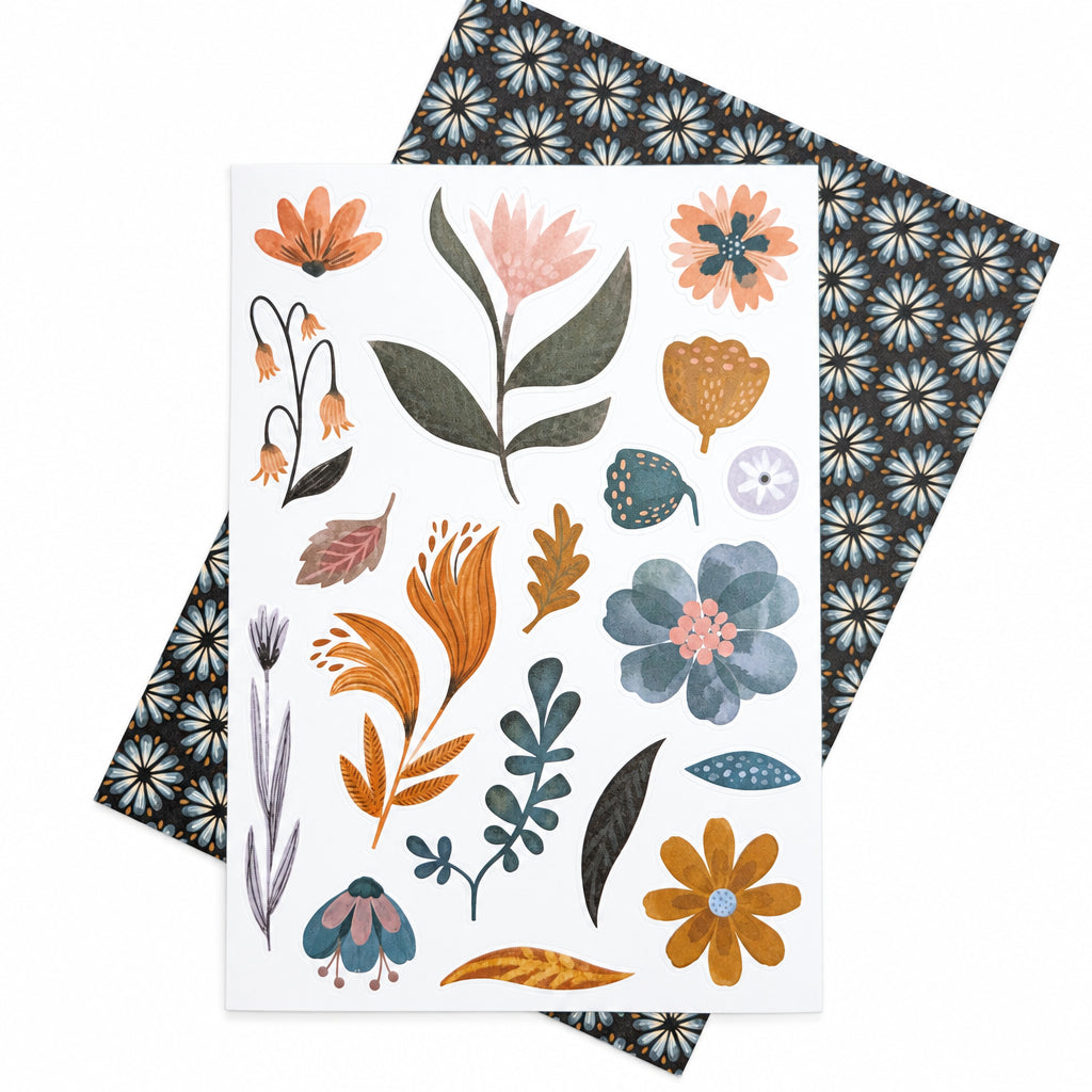Marigold & Honey "Flowers" Stationery Kit PET Stickers - September 2026