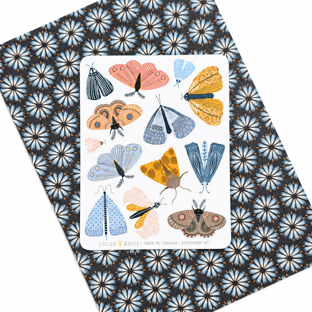 Marigold & Honey "Moths" Stationery Kit Sticker Sheet - September 2026