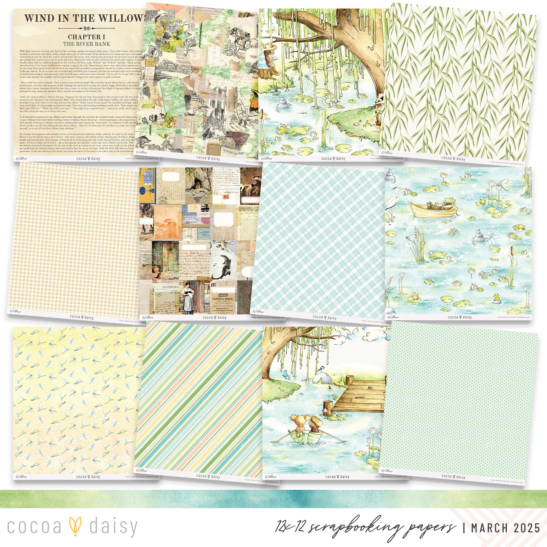 Willows Scrapbooking Kit - Choose Your Add On - March 2025