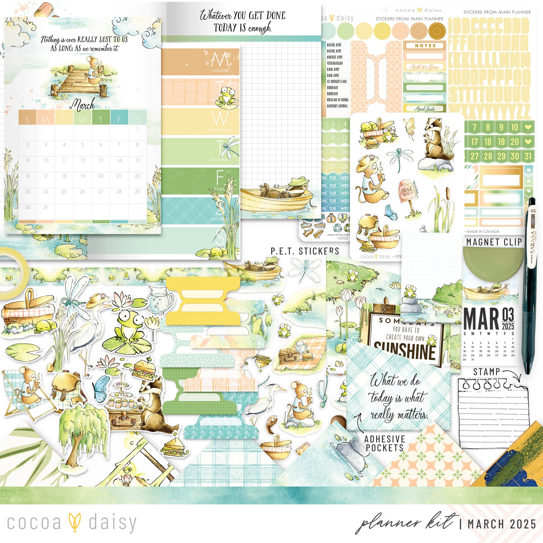 Willows Planner Kit - Choose your insert or notebook - March 2025