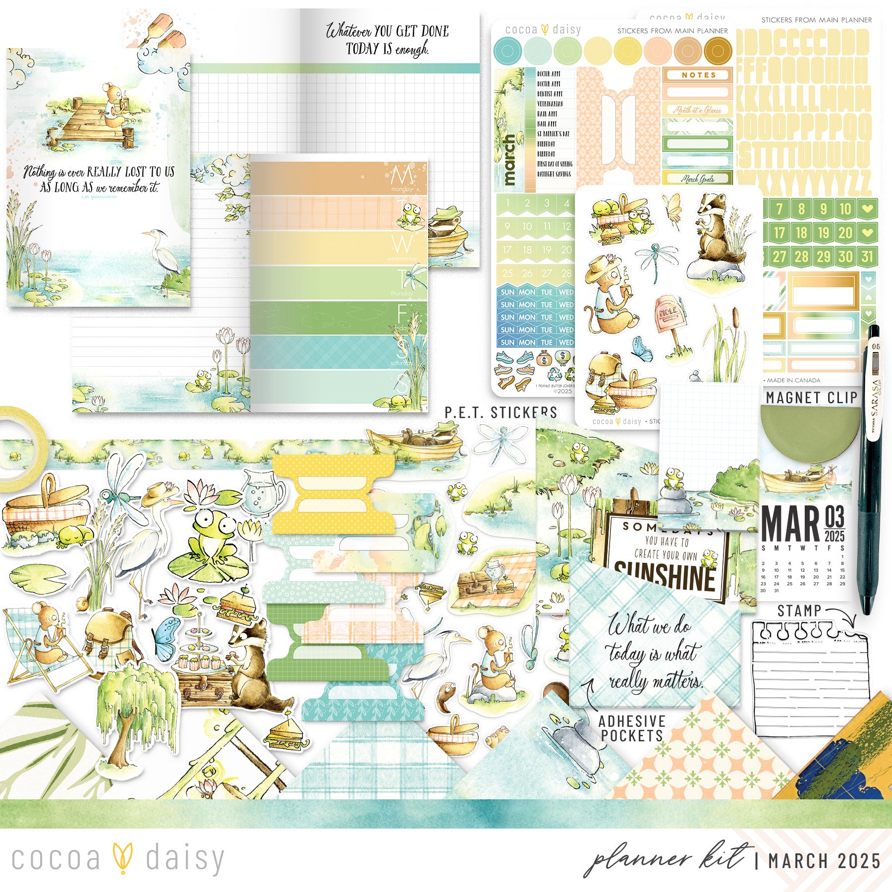 Willows Planner Kit - Choose your insert or notebook - March 2025