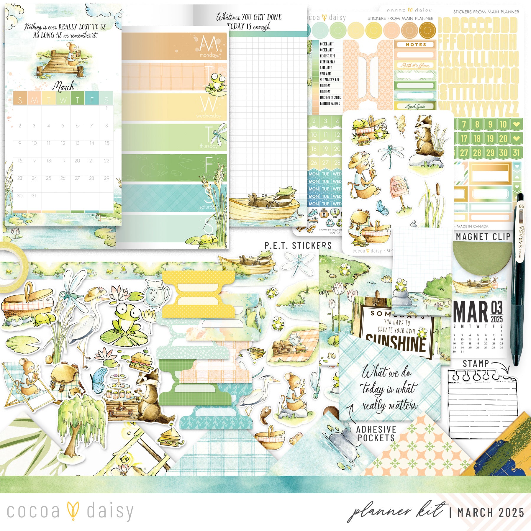 Willows Planner Kit - Choose your insert or notebook - March 2025