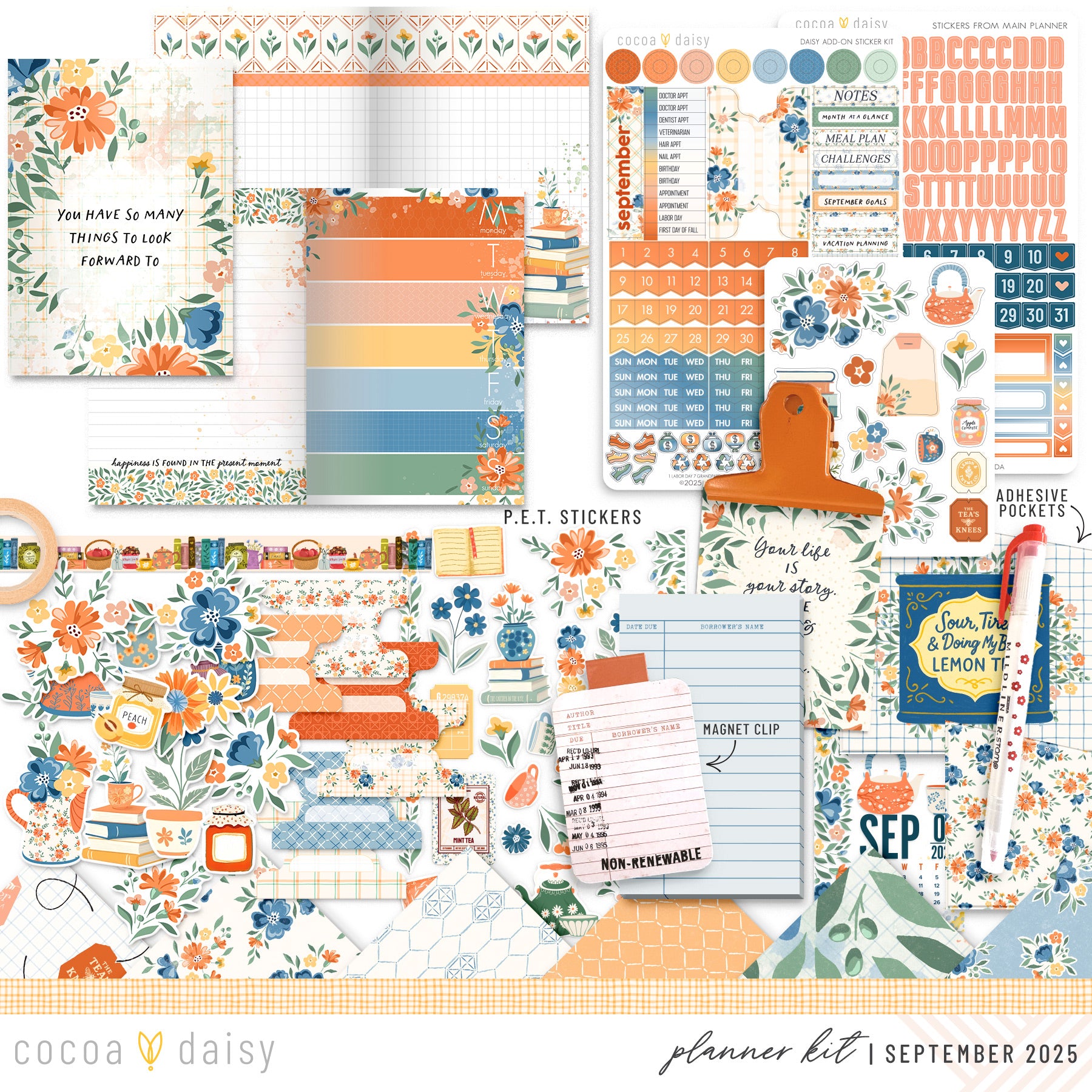 Chapters of September Planner Kit - Choose your insert or notebook - September 2025