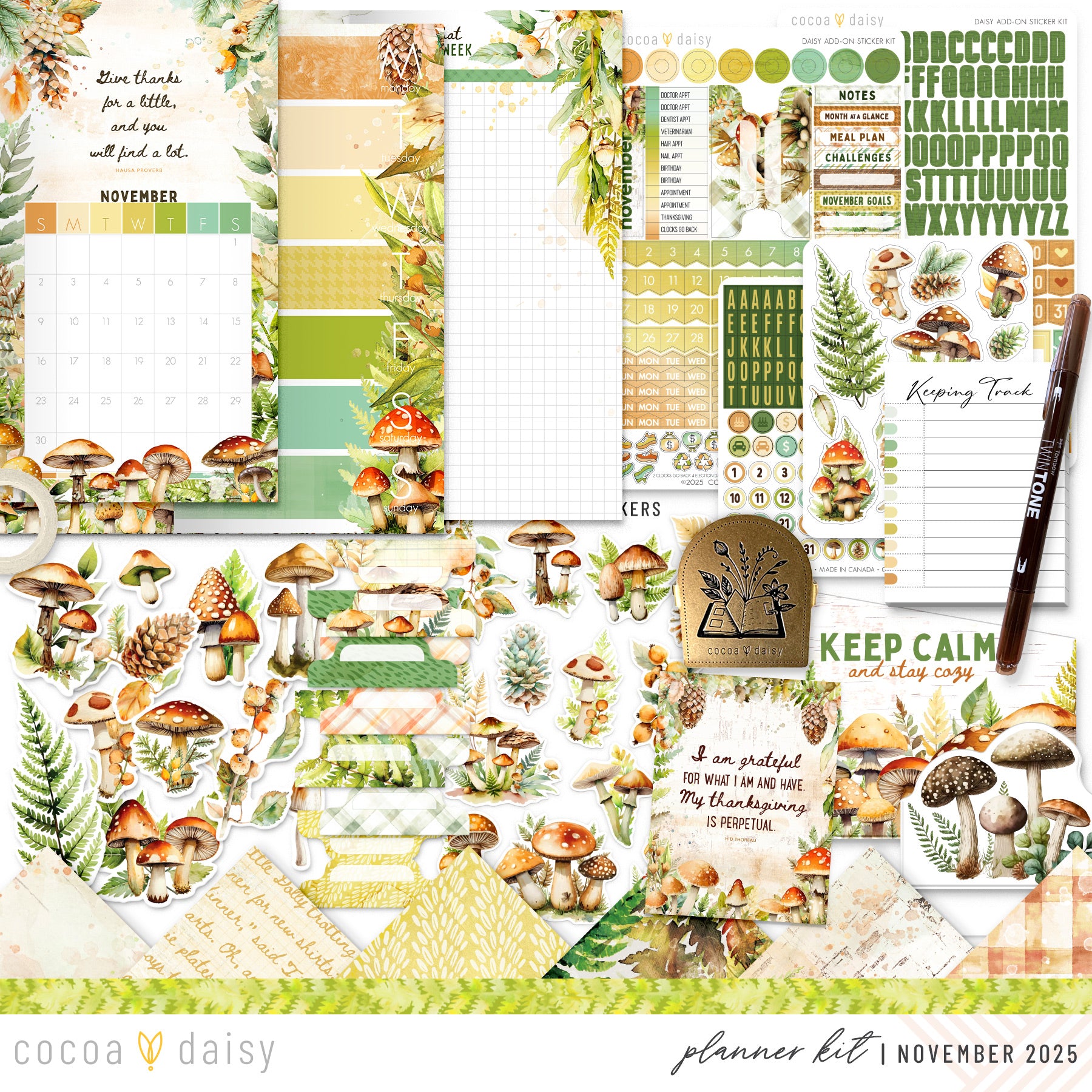 Planner Kit Subscription - Choose your insert or notebook - 1 month