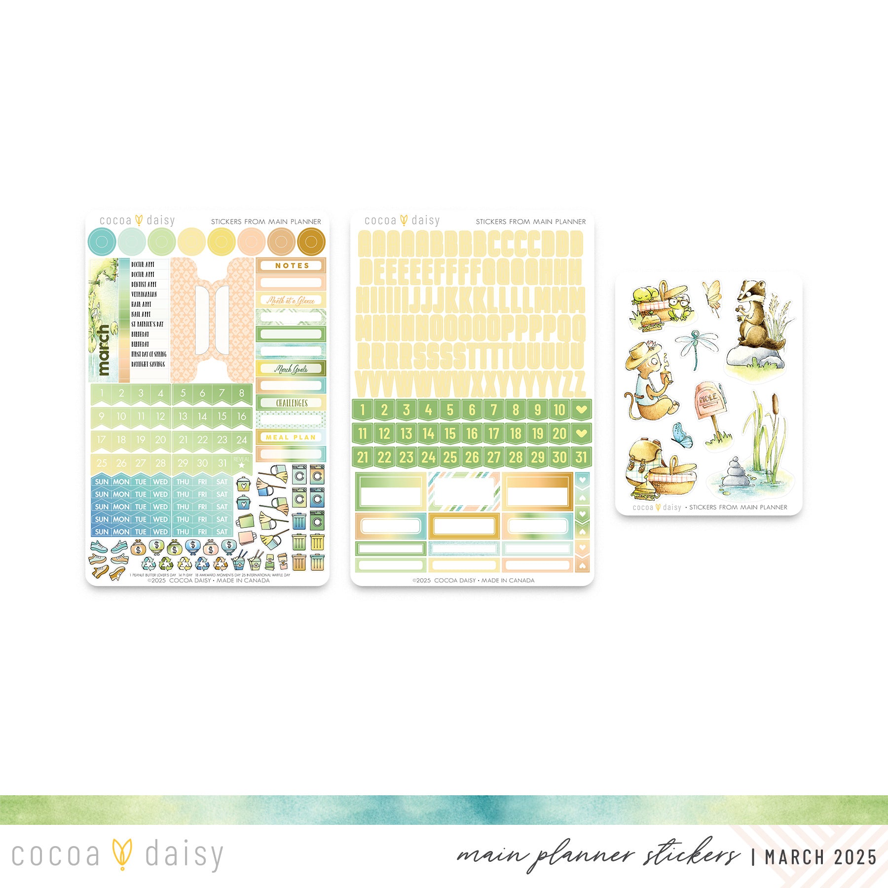 Willows Planner Kit - Choose your insert or notebook - March 2025