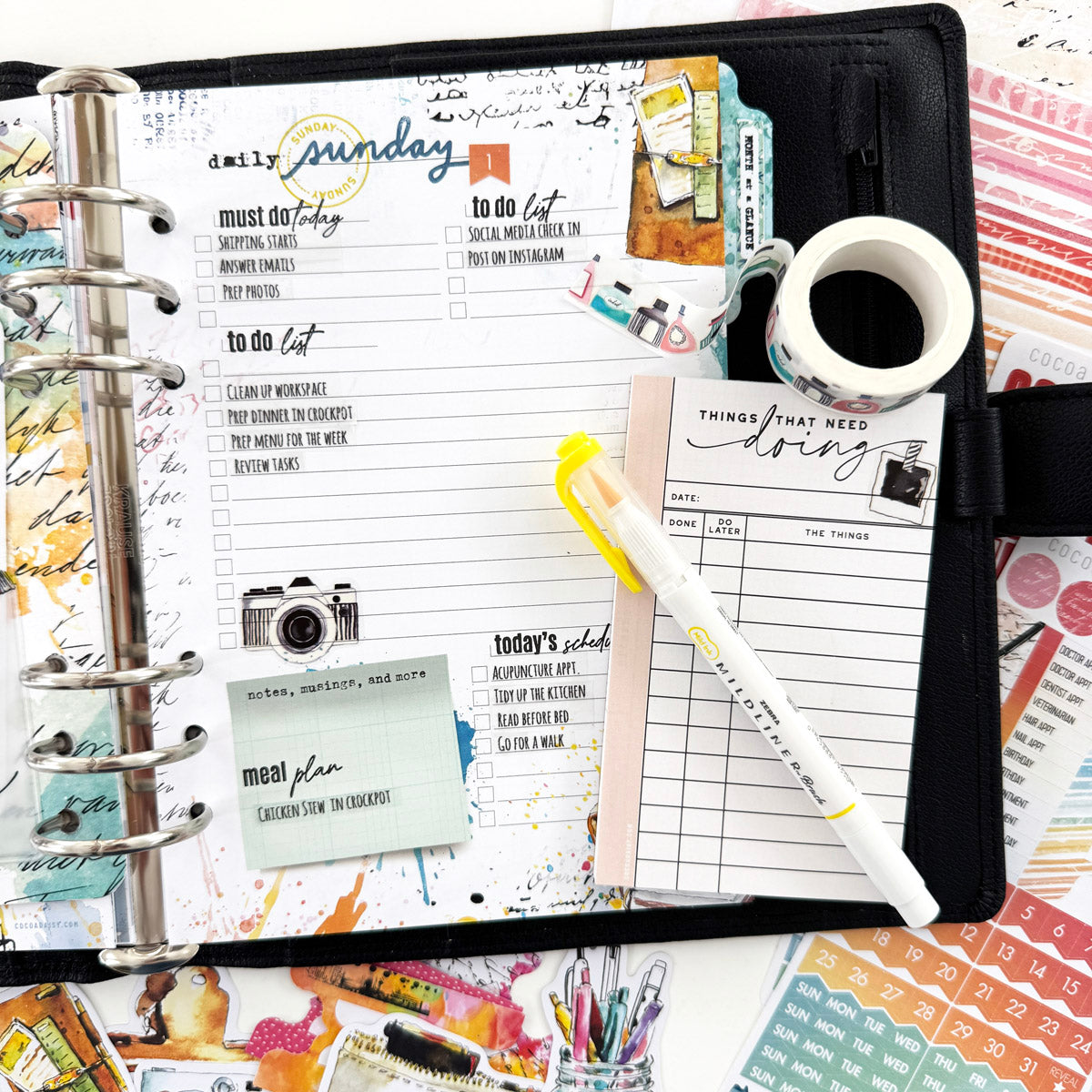 Insert or Notebook Only Subscription - Choose your size - 1 month