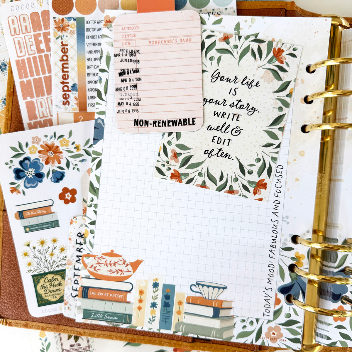 Chapters of September Planner Kit - NO INSERTS - September 2025