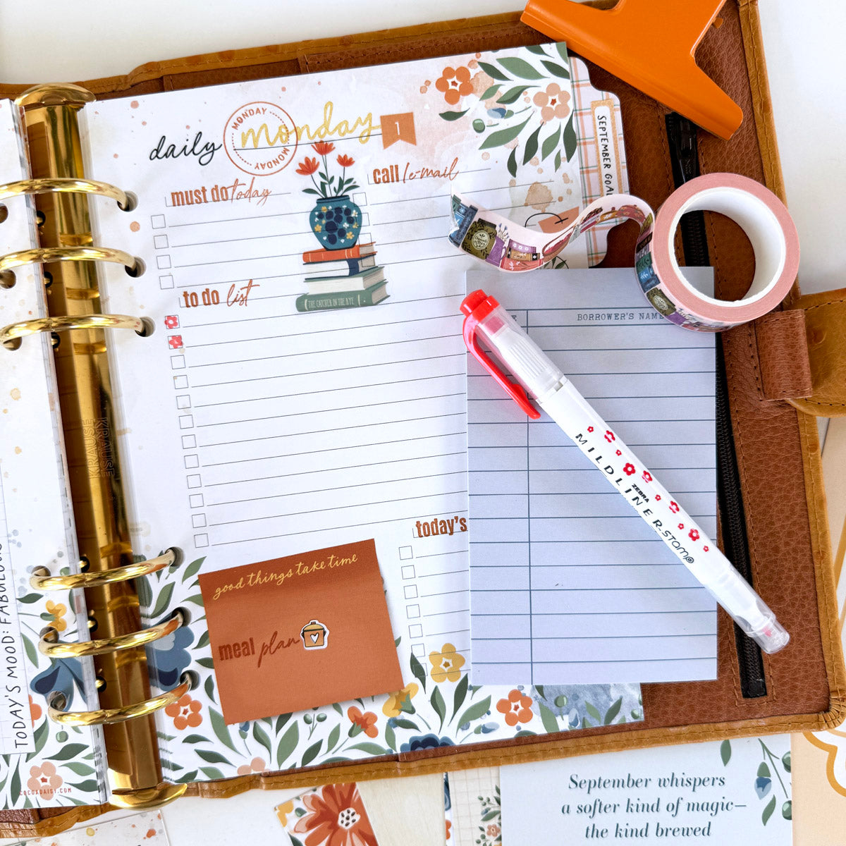 Chapters of September Planner Kit - NO INSERTS - September 2025
