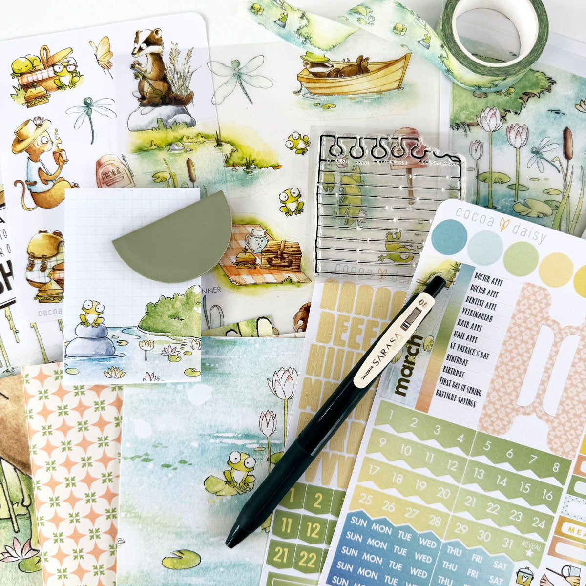 Willows Planner Kit - Choose your insert or notebook - March 2025