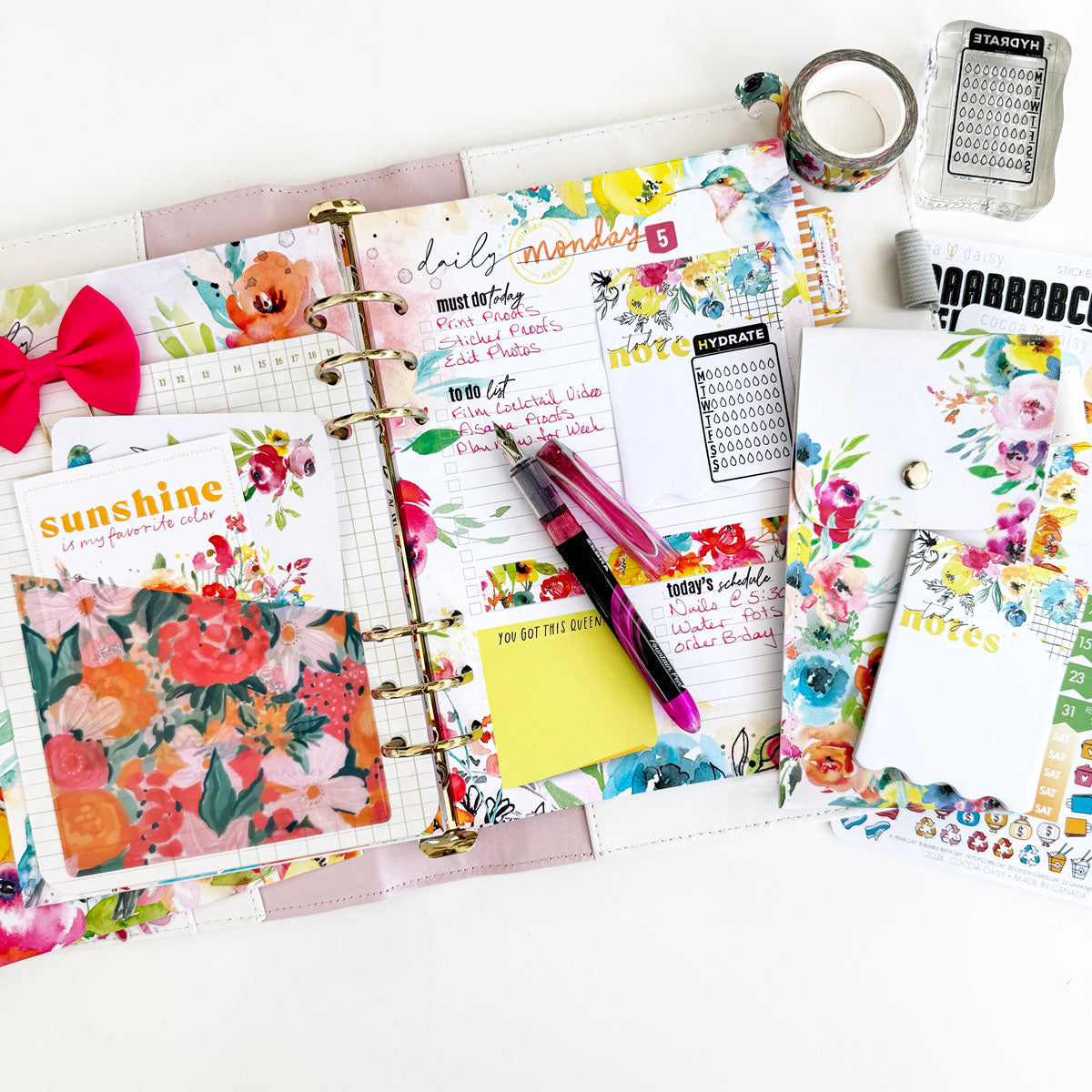 Sun-drenched Planner Kit - Choose your insert or notebook August 2024