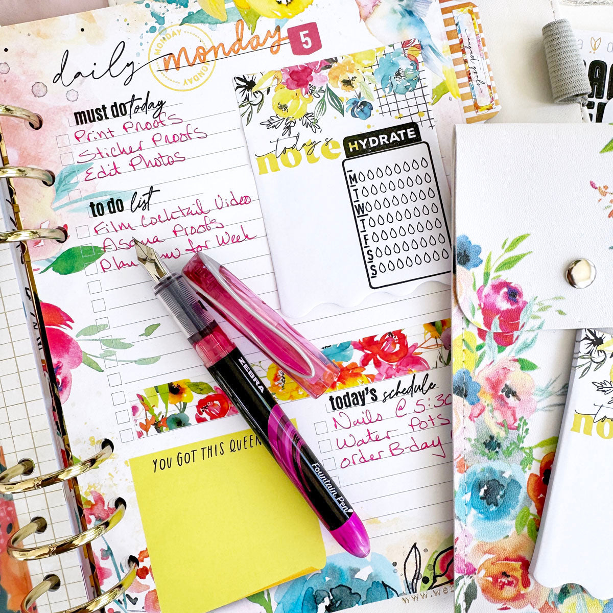 Sun-drenched Planner Kit - Choose your insert or notebook August 2024