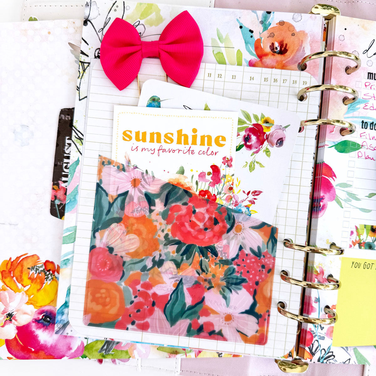 Sun-drenched Planner Kit - NO INSERTS August 2024