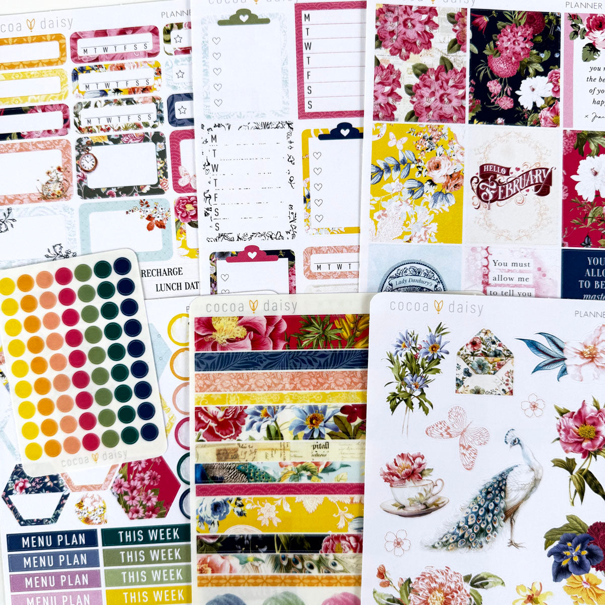 Penelope Planner Stickers - February 2025