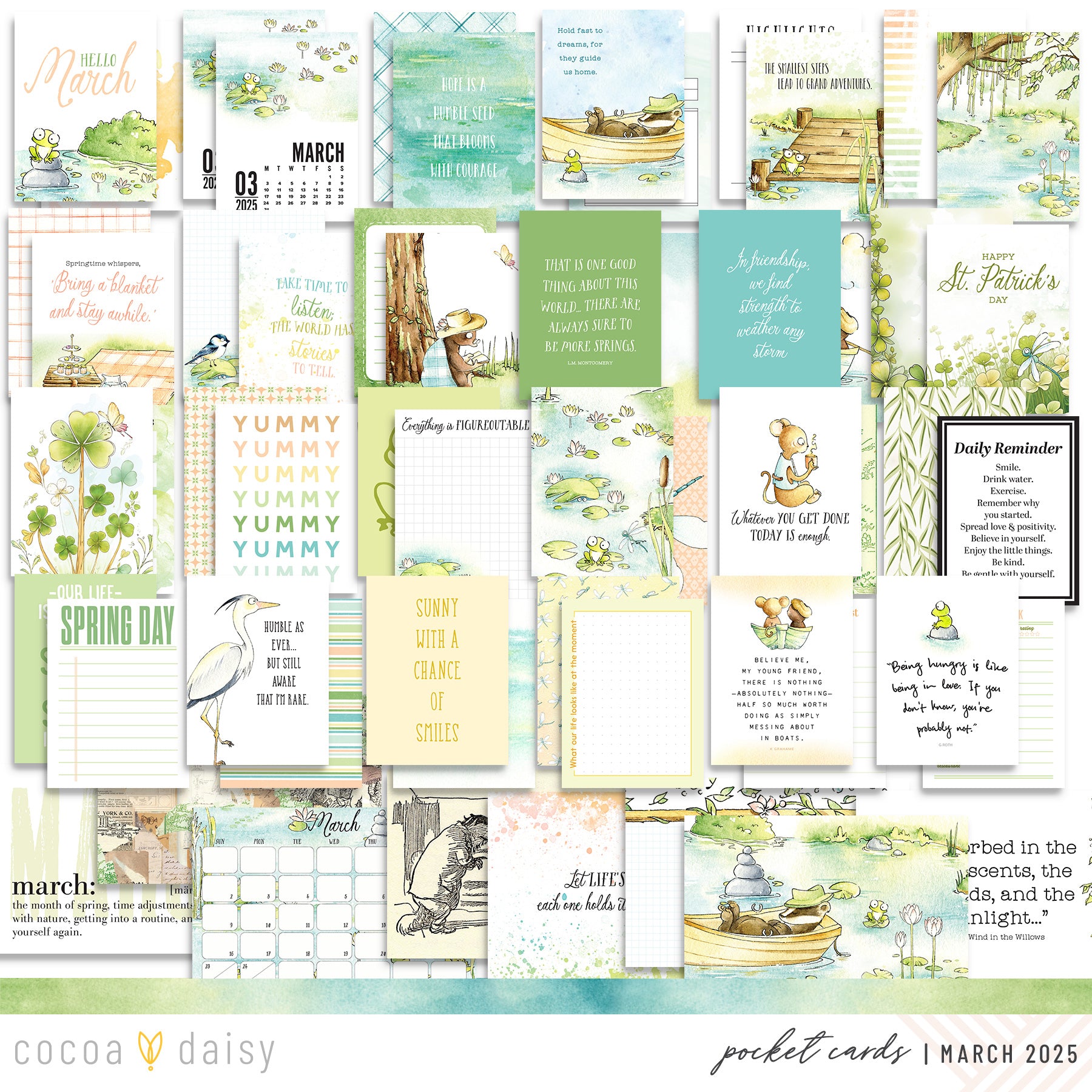 Willows Pocket Cards Only - March 2025