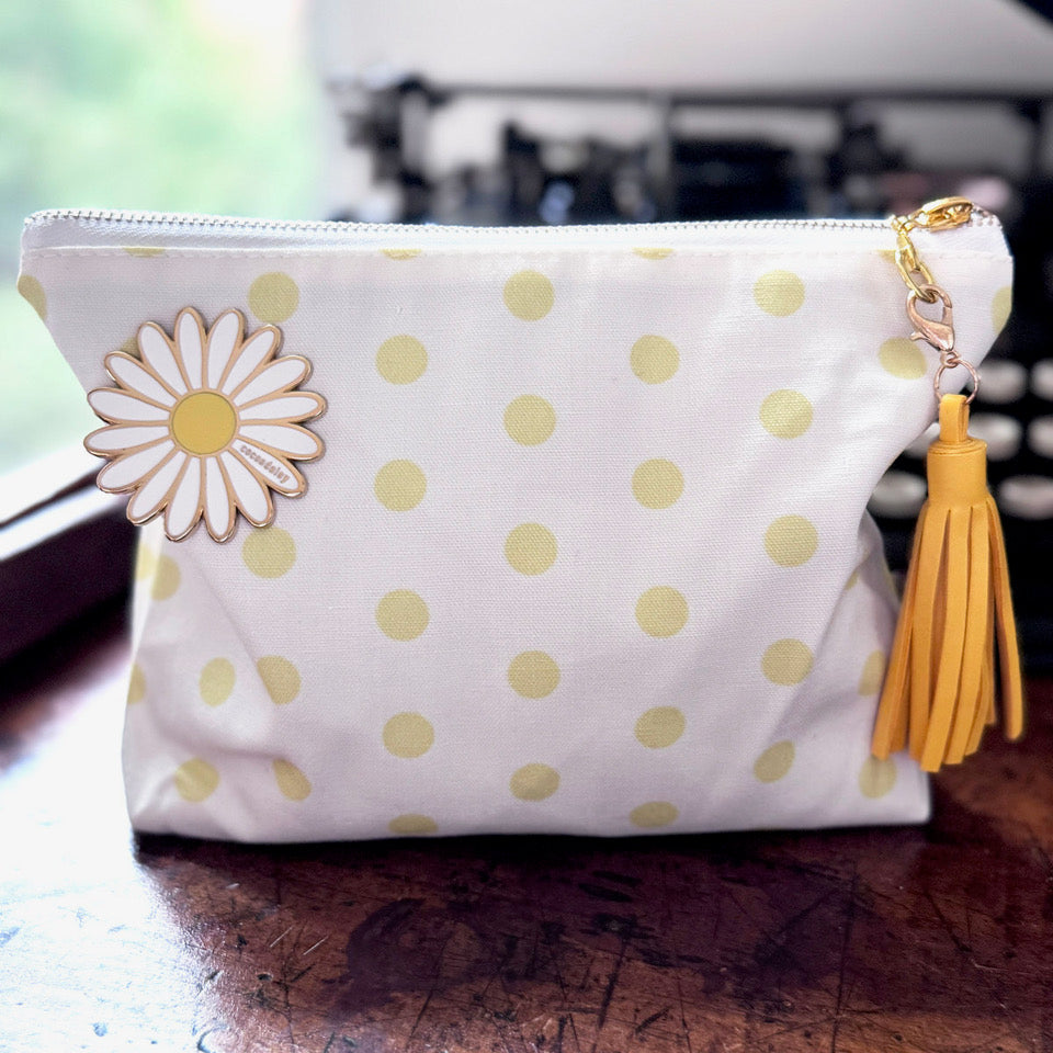 Cocoa Daisy Exclusive Yellow Polka Dot Pouch - April 2025