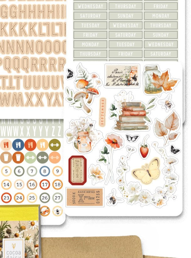 Little Bee Cottage Decorative Sticker Sheet from the Creative Kit - 2024